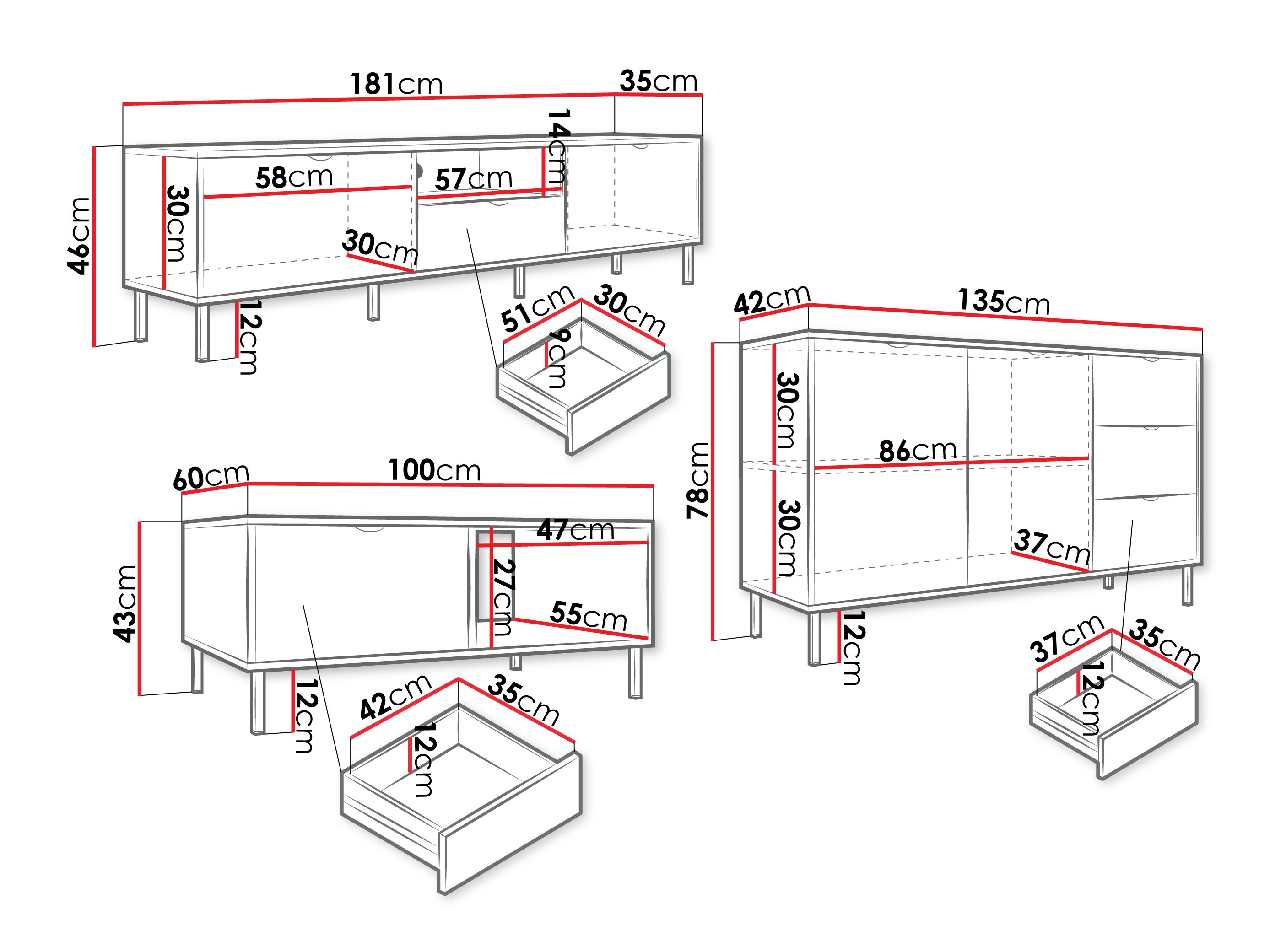 Komplet za dnevno sobo Comfivo Elblare
