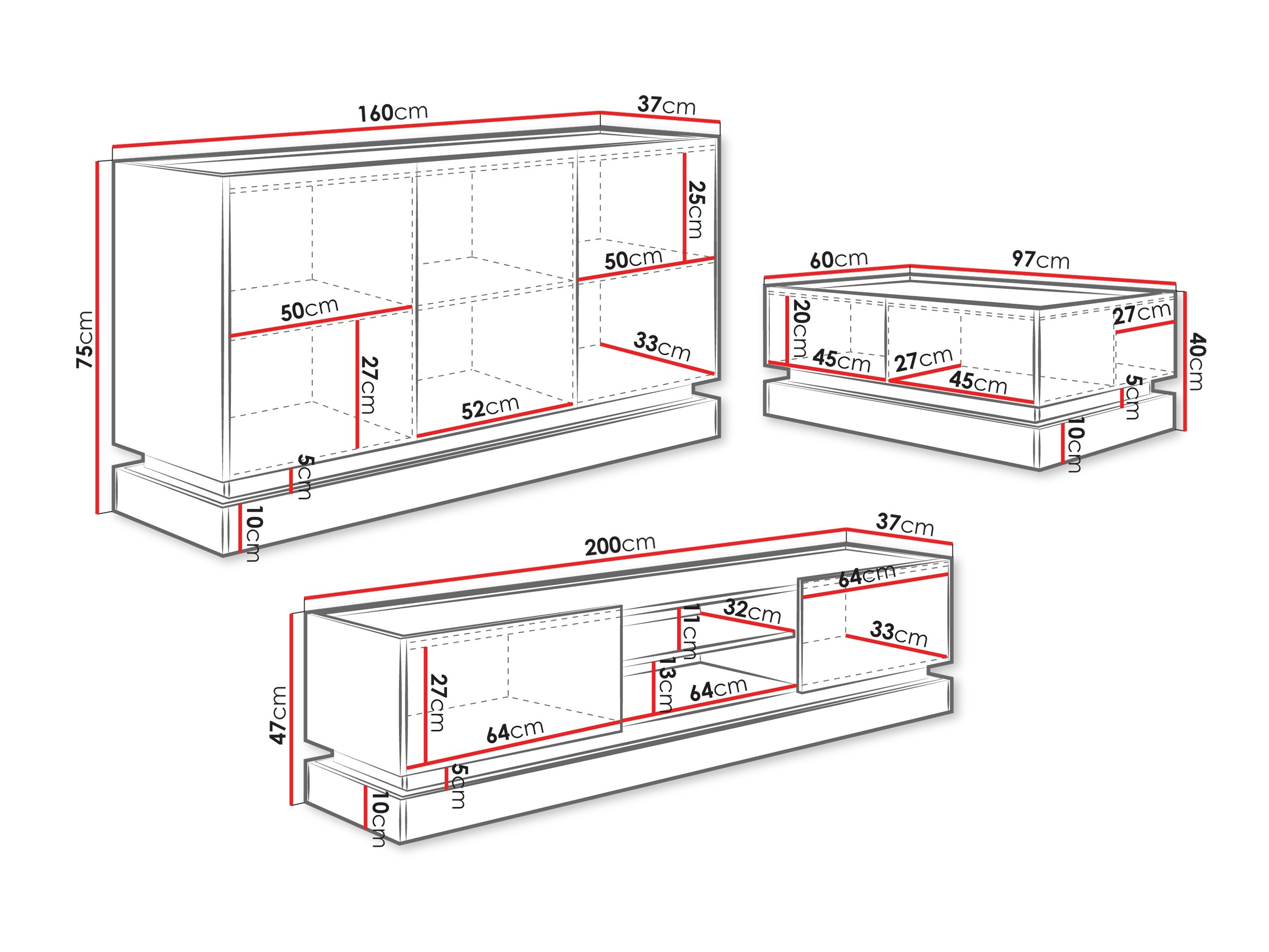 Komplet za dnevno sobo Comfivo Tilia (Svetlo rjava + Hrast)