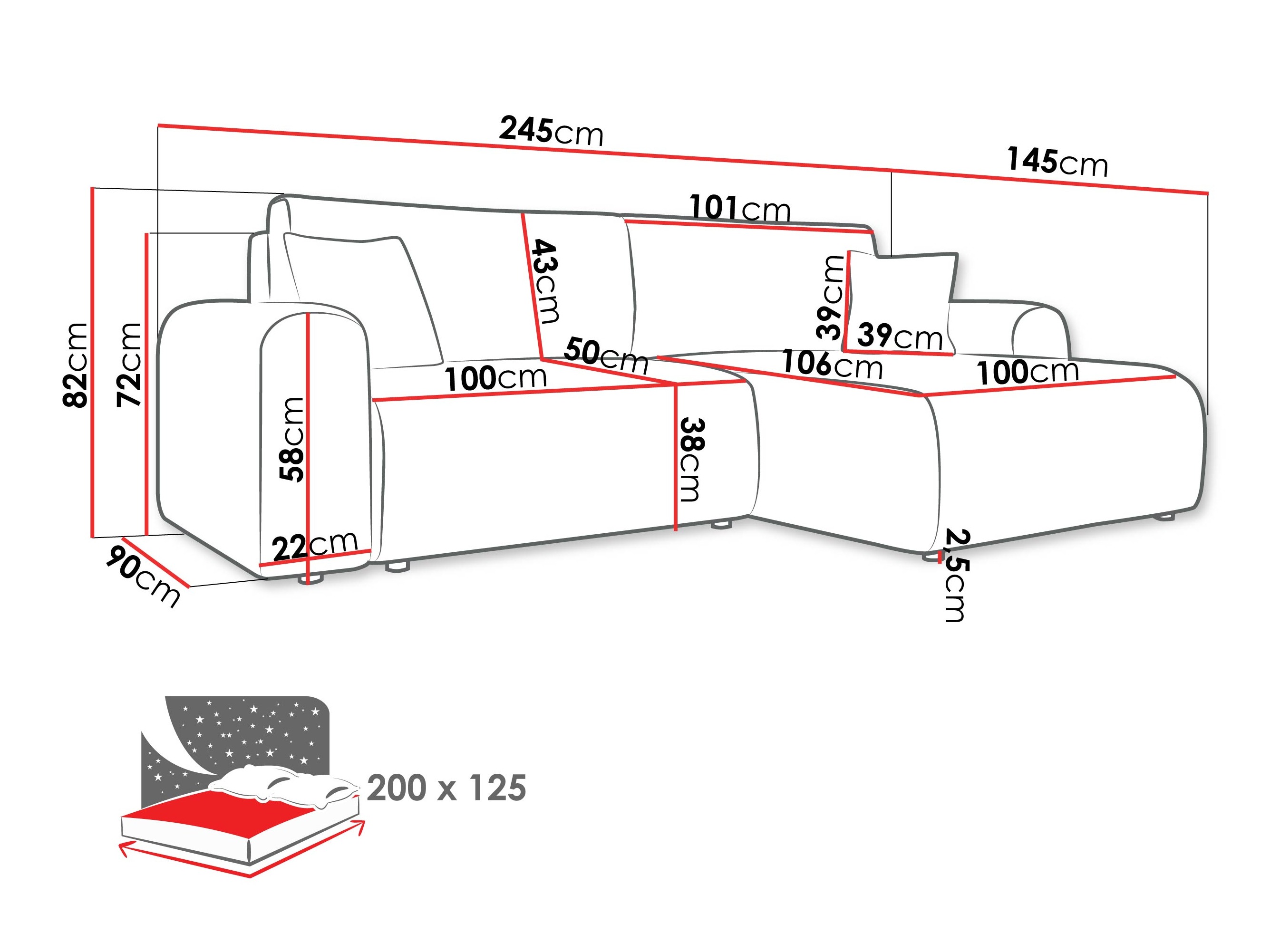 Kotna garnitura Luxum (Taro 01)