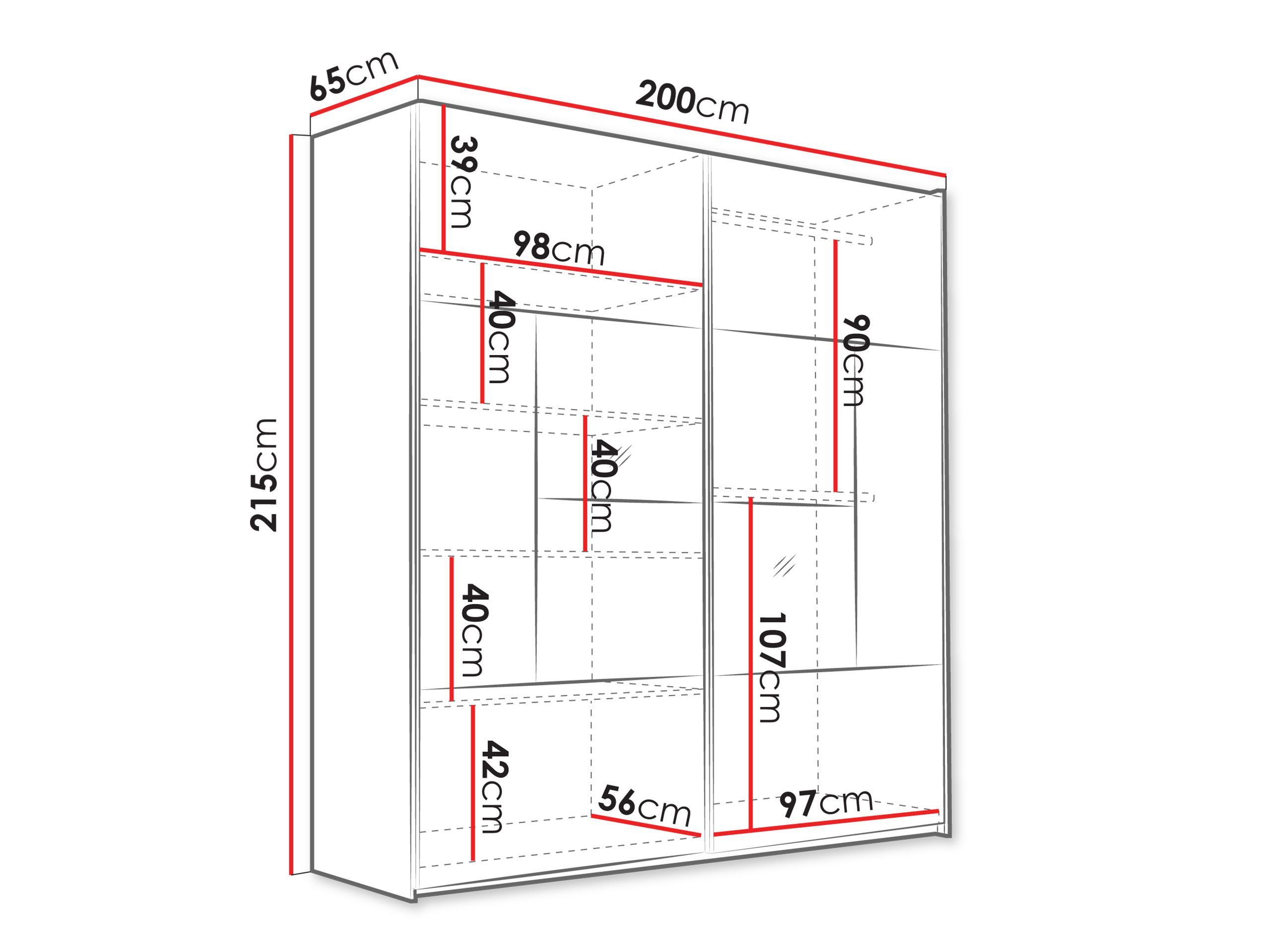 Garderobna omara Honolulu 273 (Kašmir)