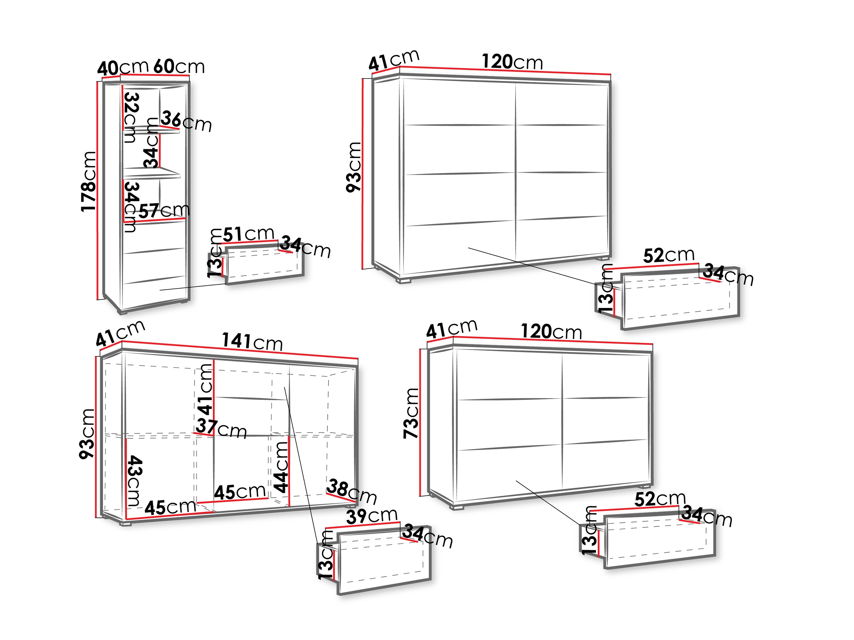 Komplet za dnevno sobo Comfivo Fersoe 108 (Bela)