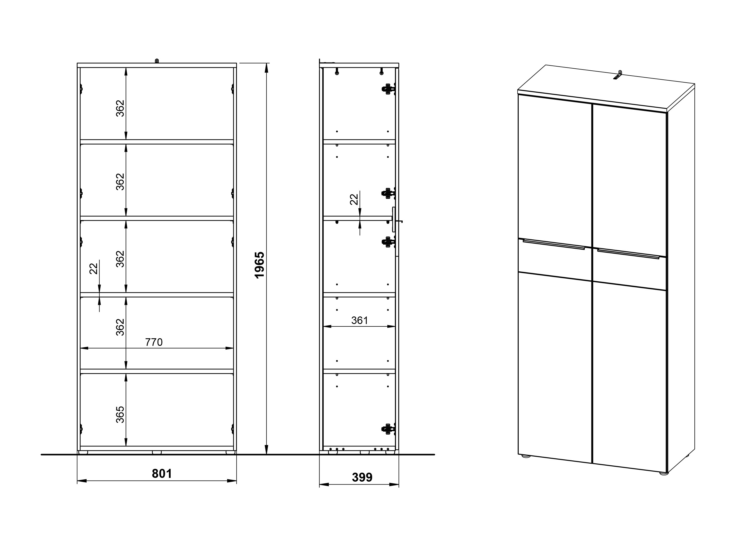 Komplet za domačo pisarno Elbcali 107
