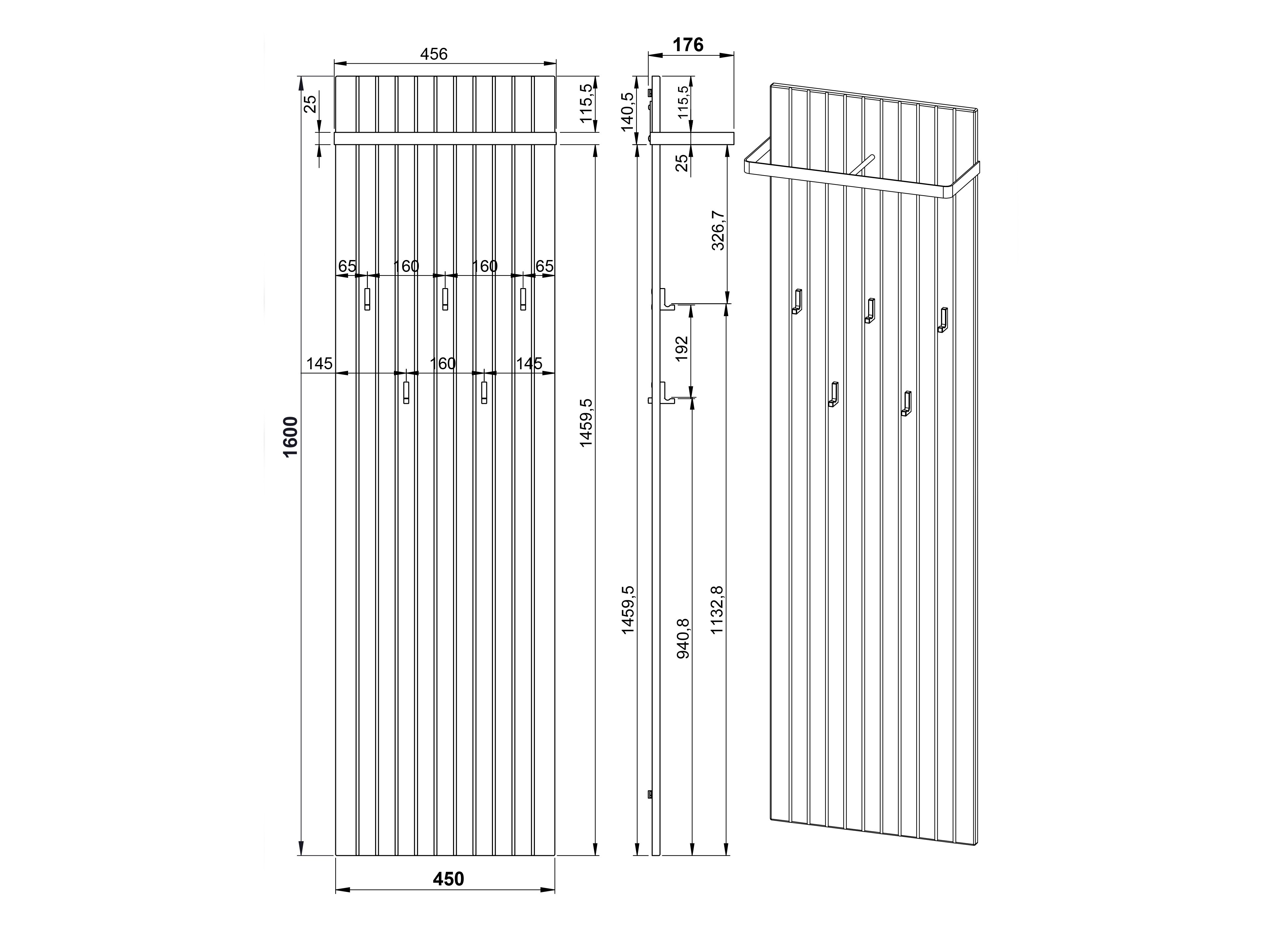 Obešalnik Sacramento 518