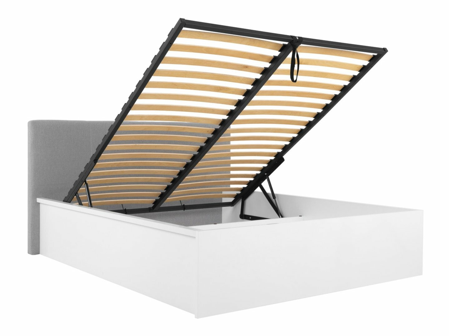 Postelja Livevaro 123 (Sijaj bela + Siva)