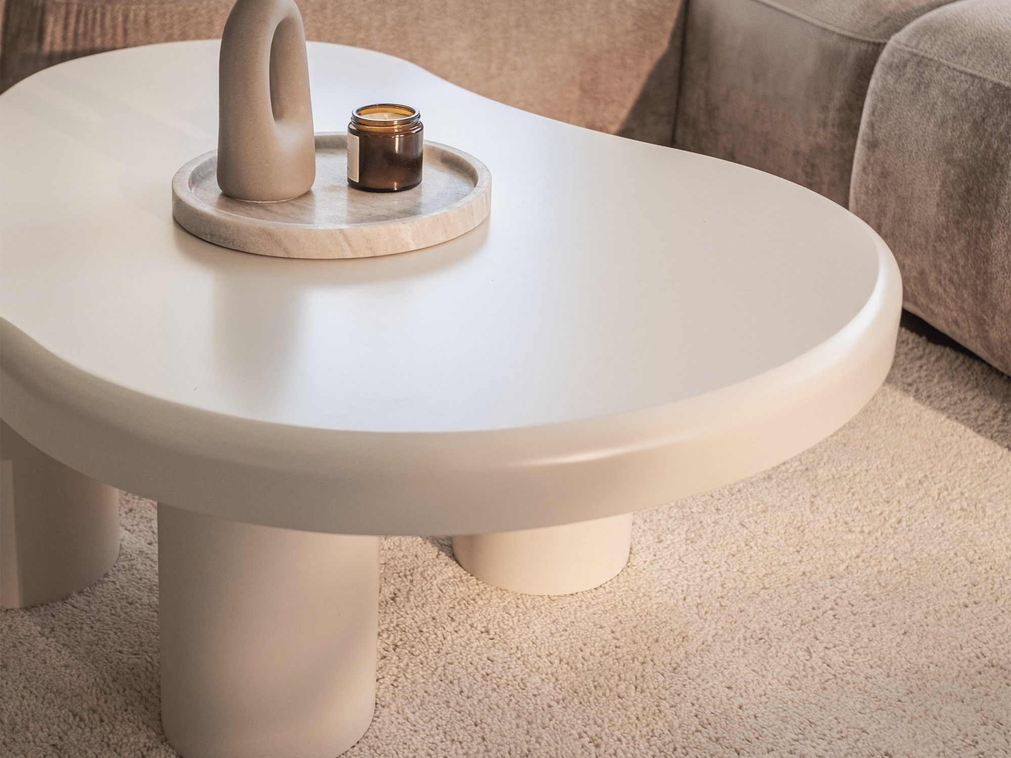 Klubska mizica Burleson 461 (Bela)