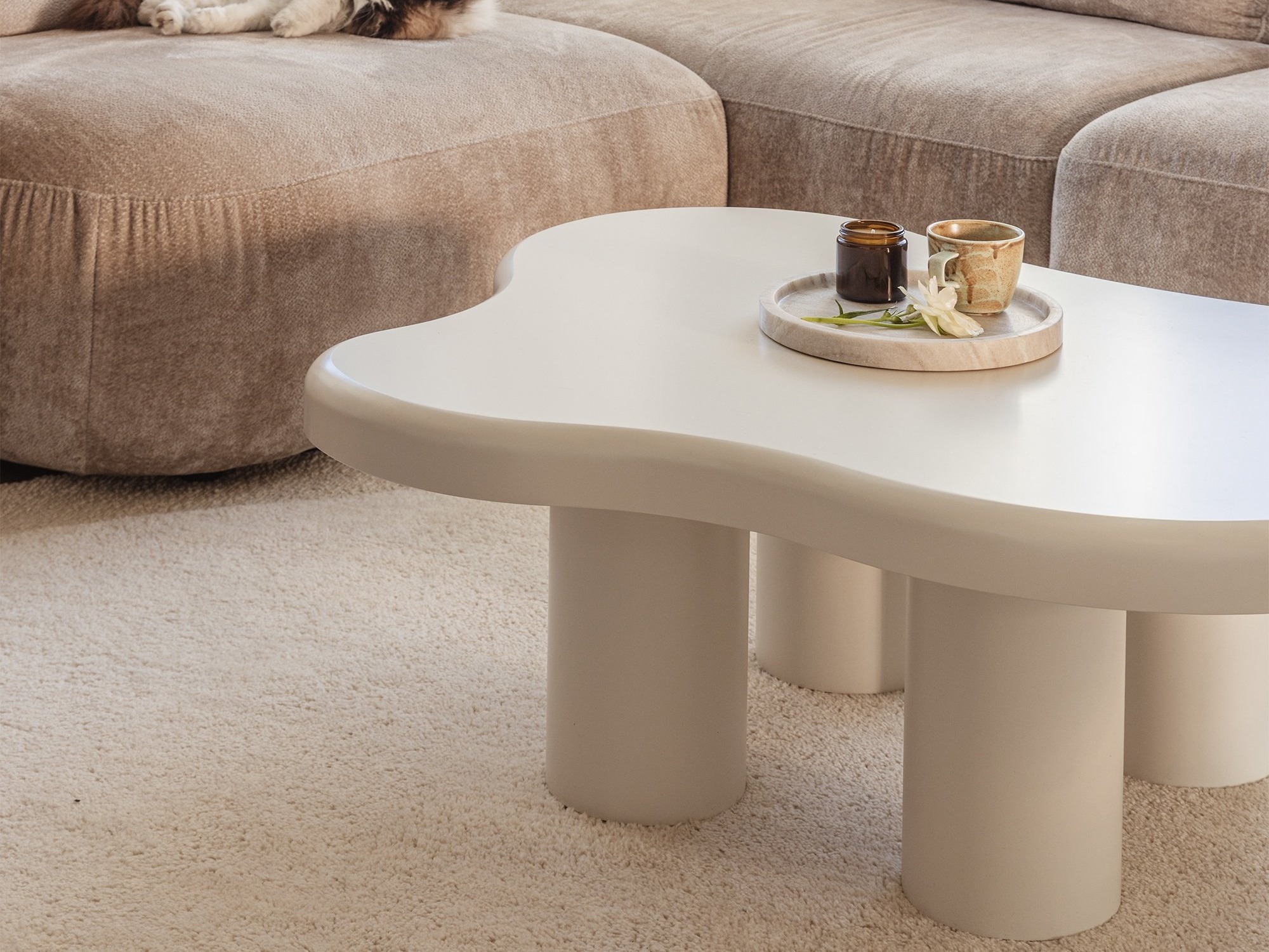 Klubska mizica Burleson 461 (Bela)