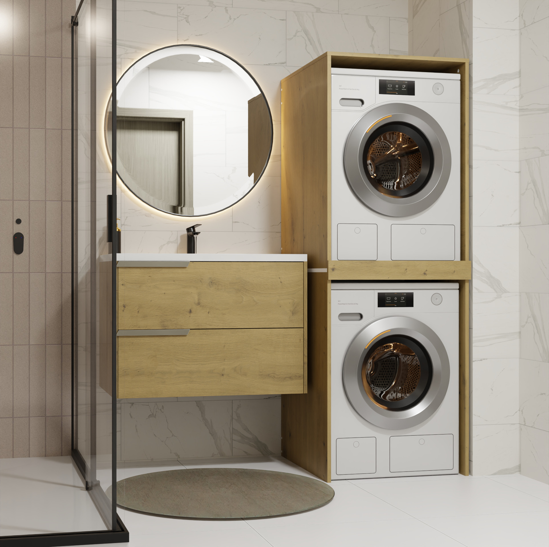 Kopalniški poličnik Balelbo 108 (Artisan hrast)