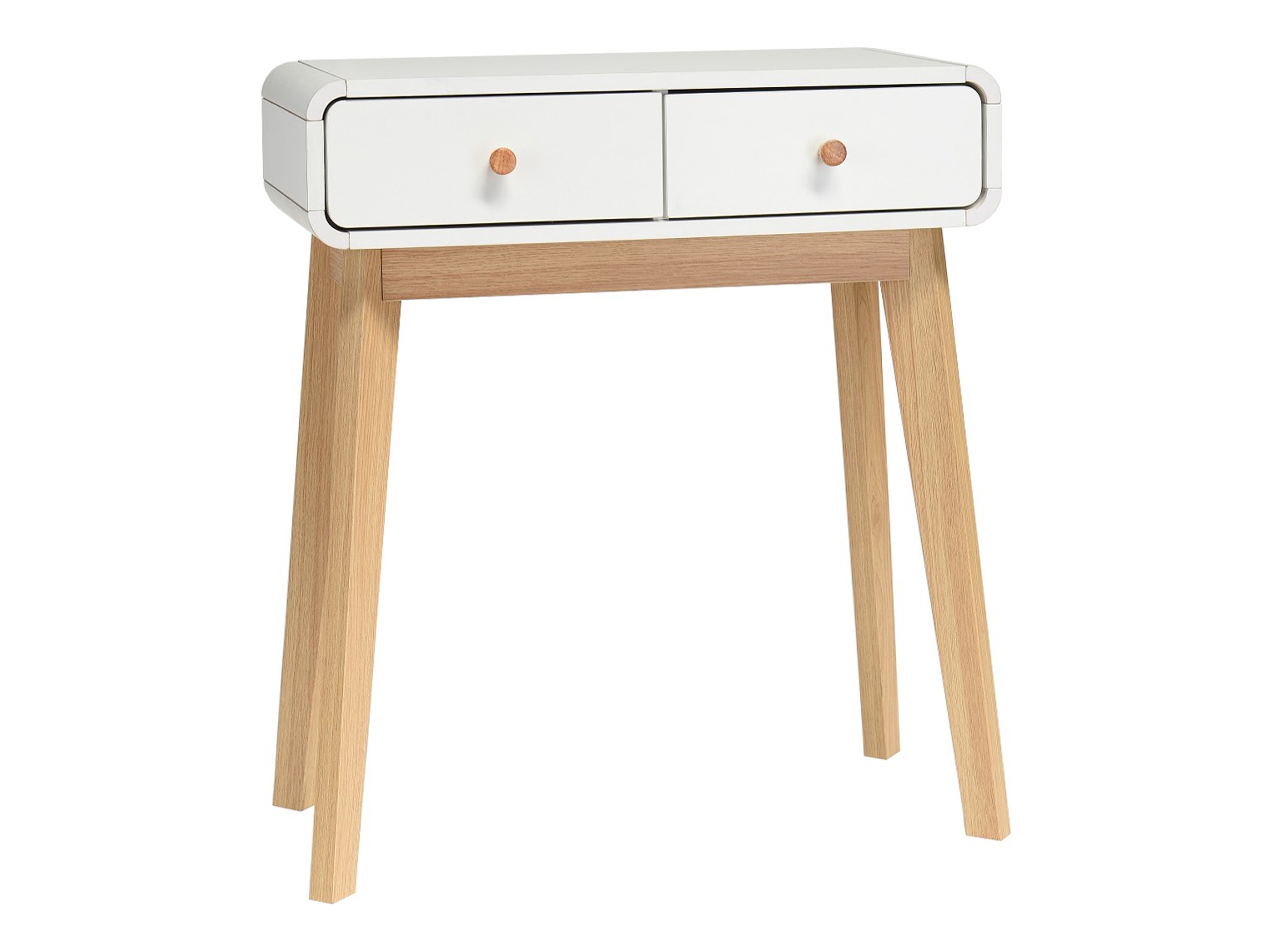 Konzolna miza Elbtena 106 (Bela + Hrast)