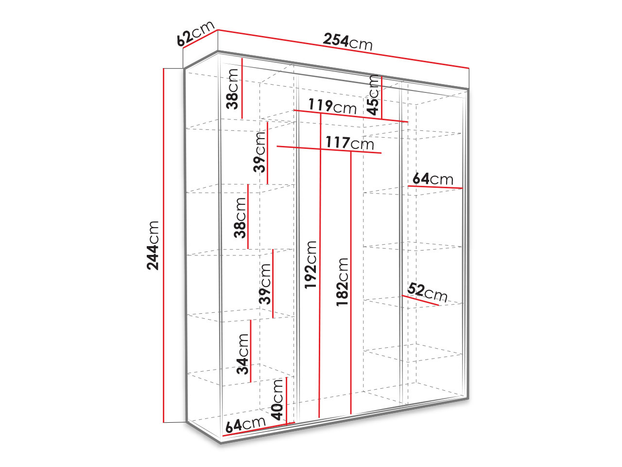 Garderobna omara Murrieta 189