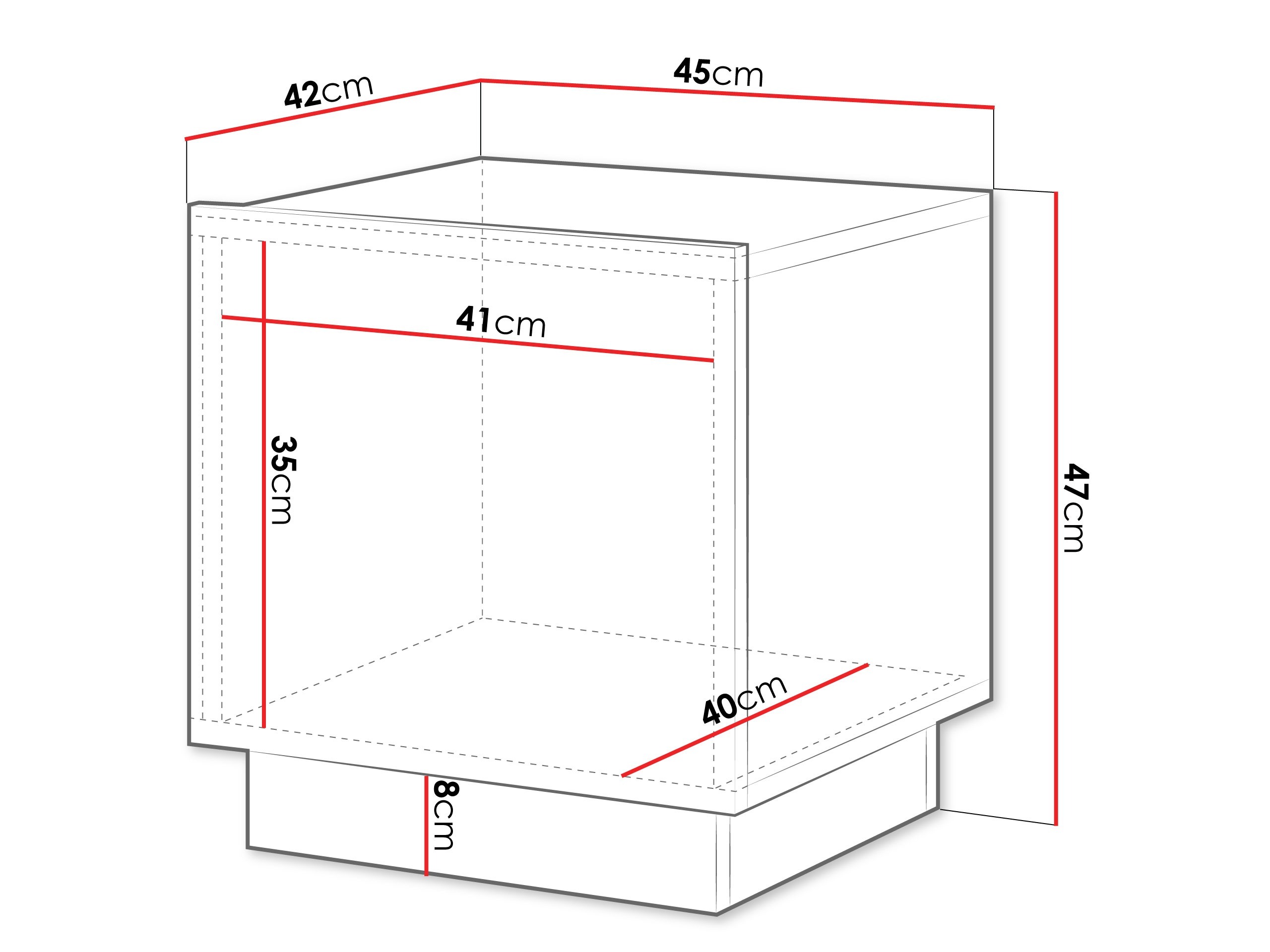 Komplet nočnih omaric Lingua (Bela)