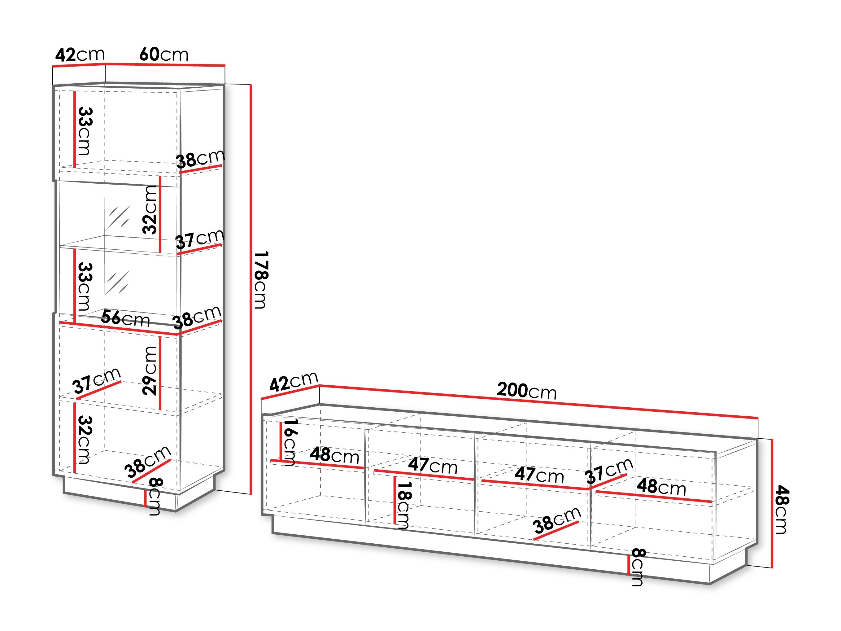 Komplet za dnevno sobo Lingua (Bela)
