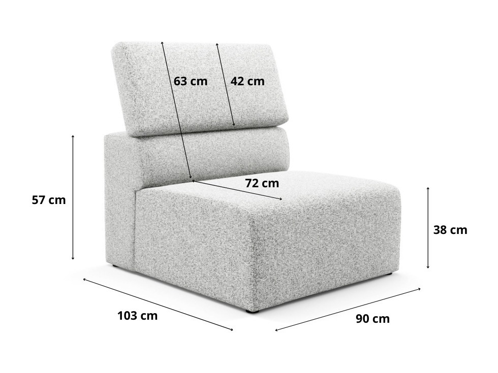 Modularni fotelj Virorle 101 (Puente 09)