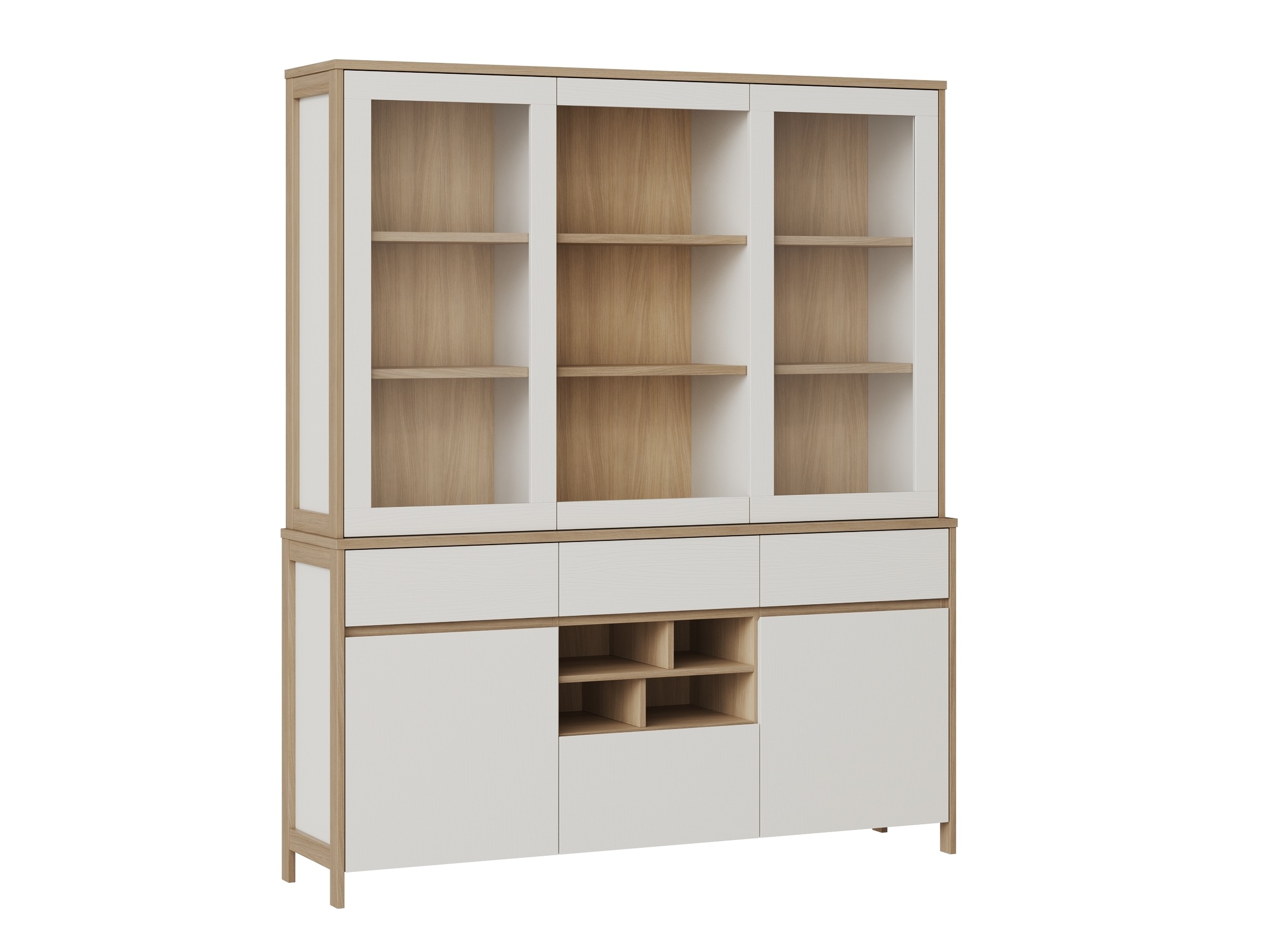 Regal Fermaru 100 (Bela + Hrast)