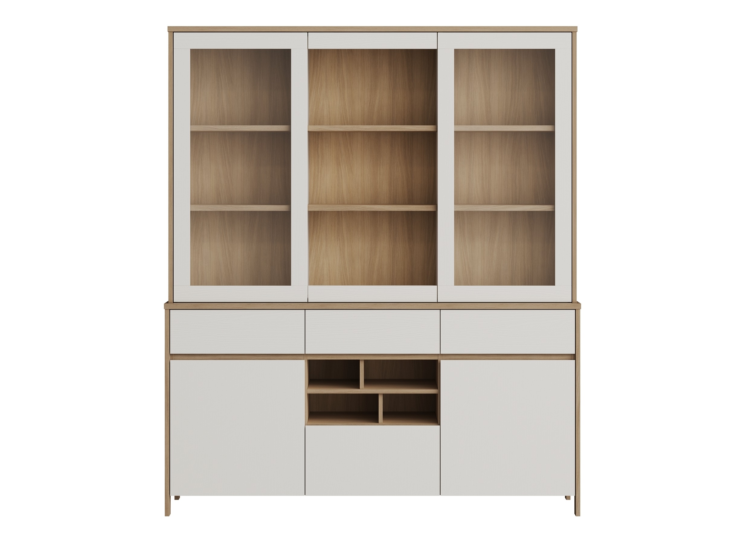 Regal Fermaru 100 (Bela + Hrast)