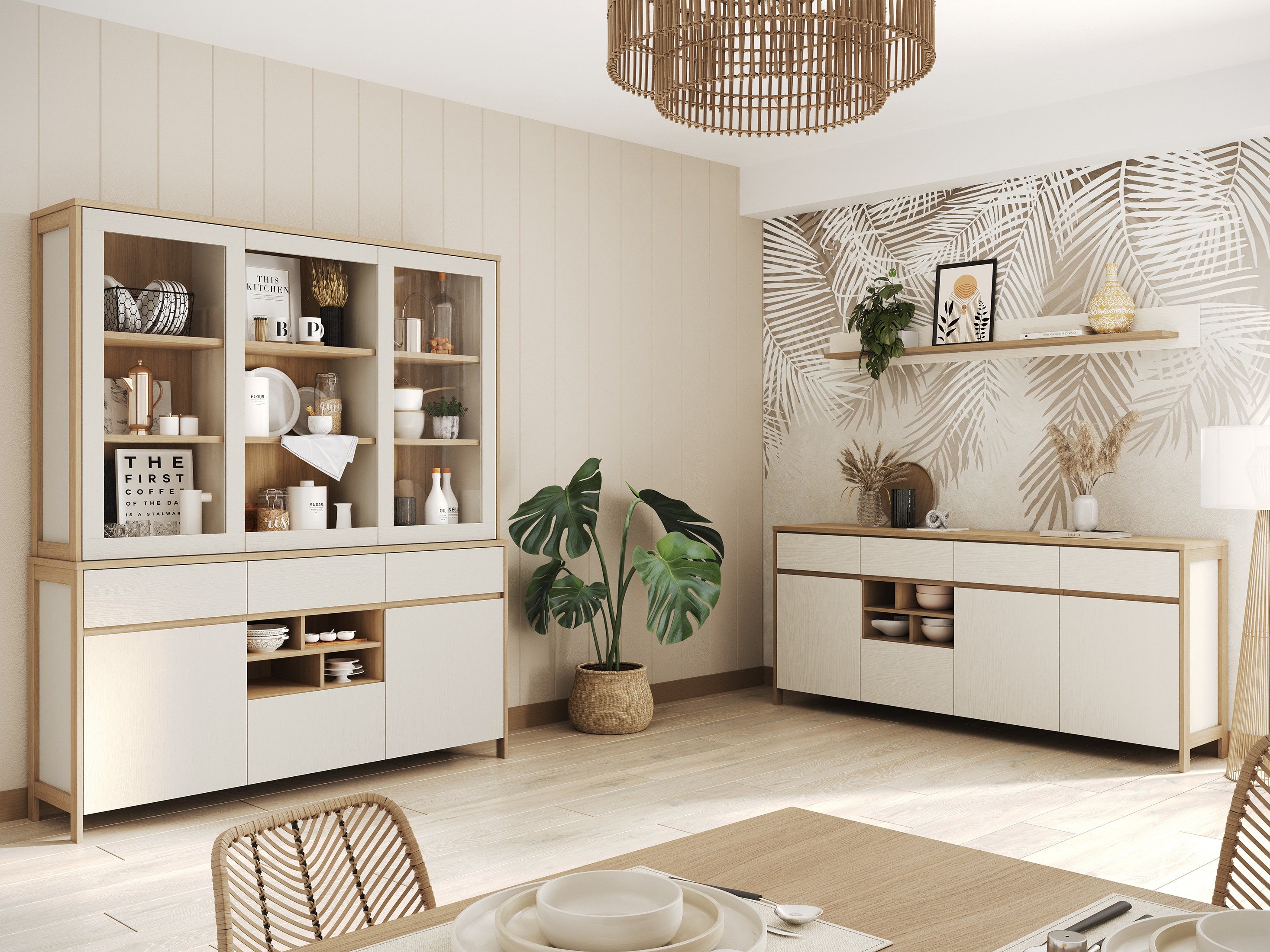 Regal Fermaru 100 (Bela + Hrast)