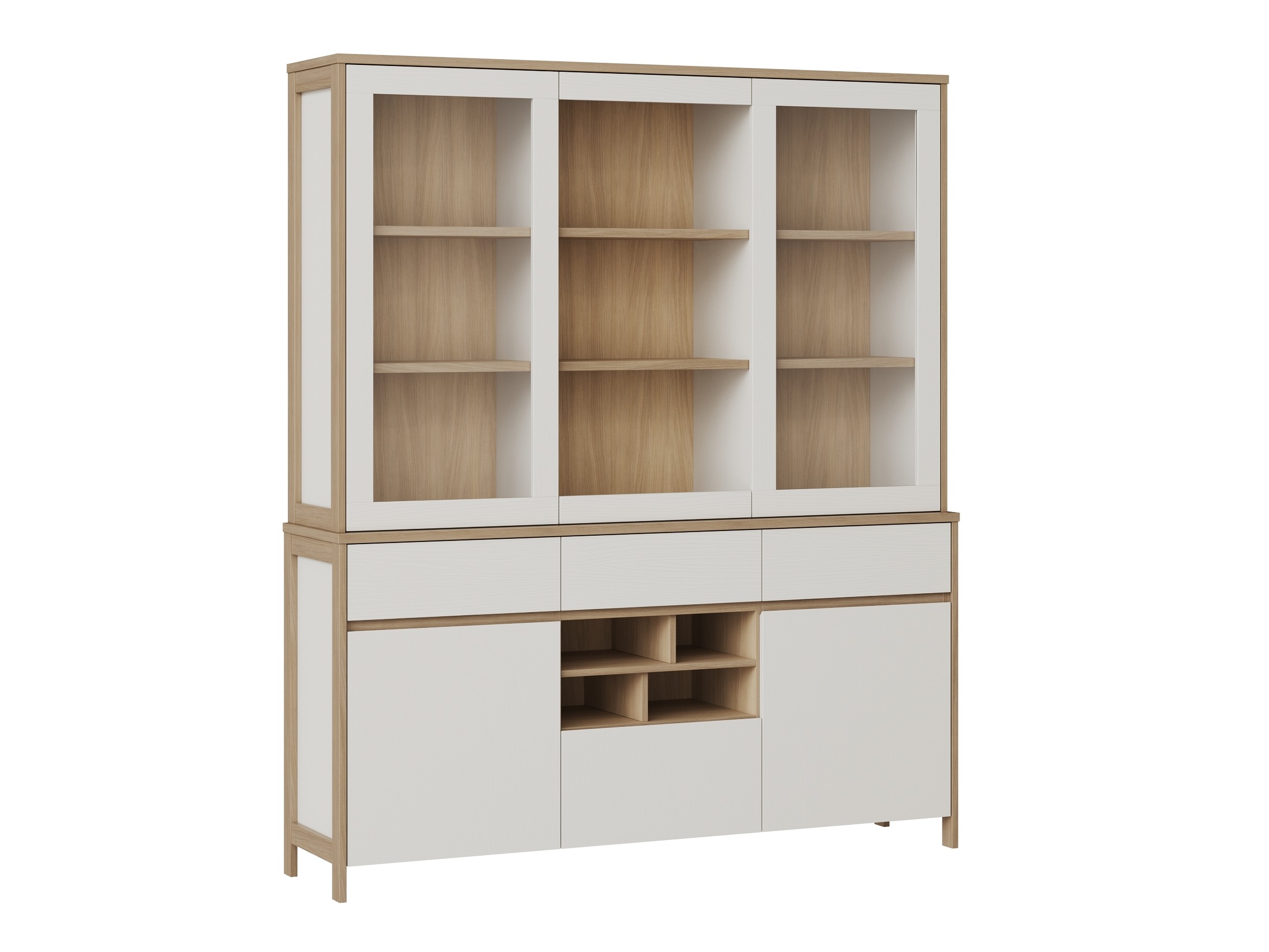 Regal Fermaru 100 (Bela + Hrast)