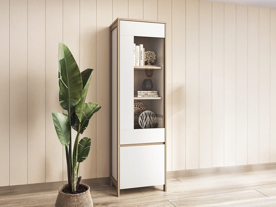 Regal Fermaru 101 (Bela + Hrast)