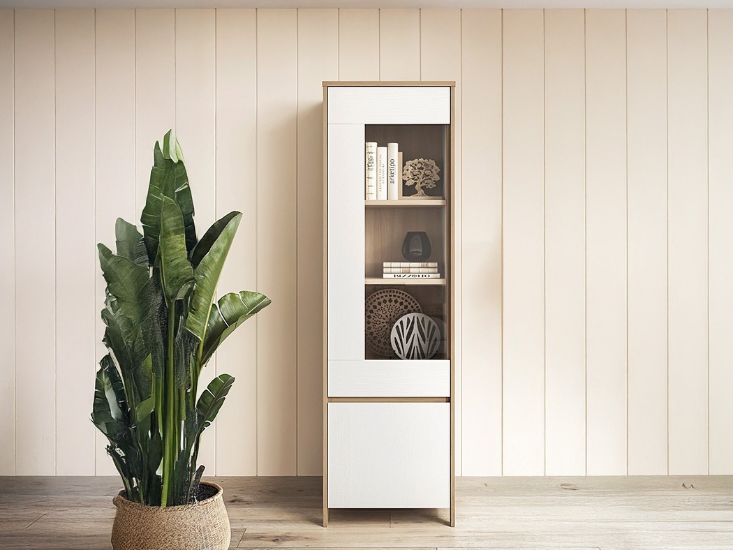 Regal Fermaru 101 (Bela + Hrast)