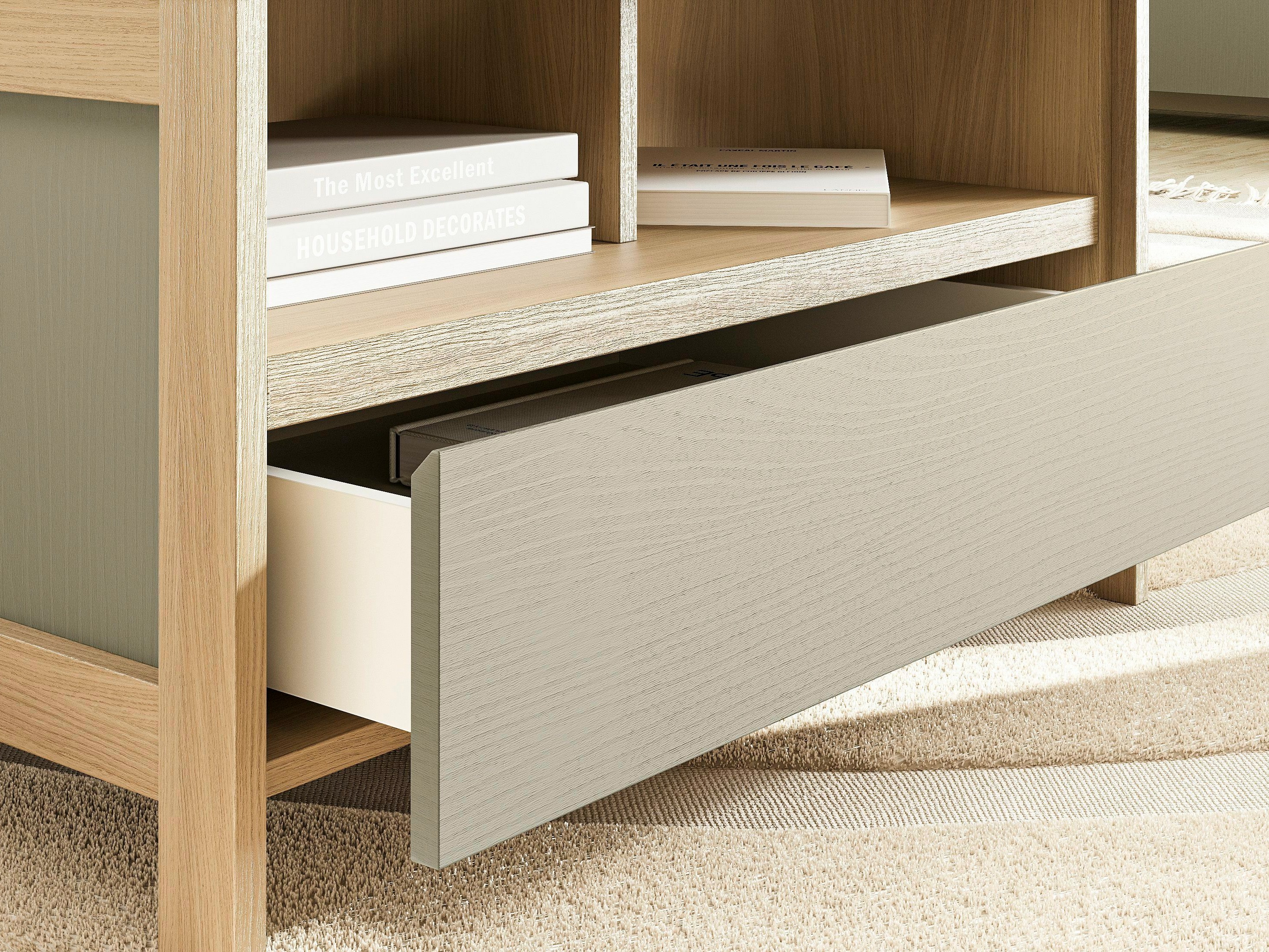 Klubska mizica Fermaru 107 (Prašno zelena + Hrast)