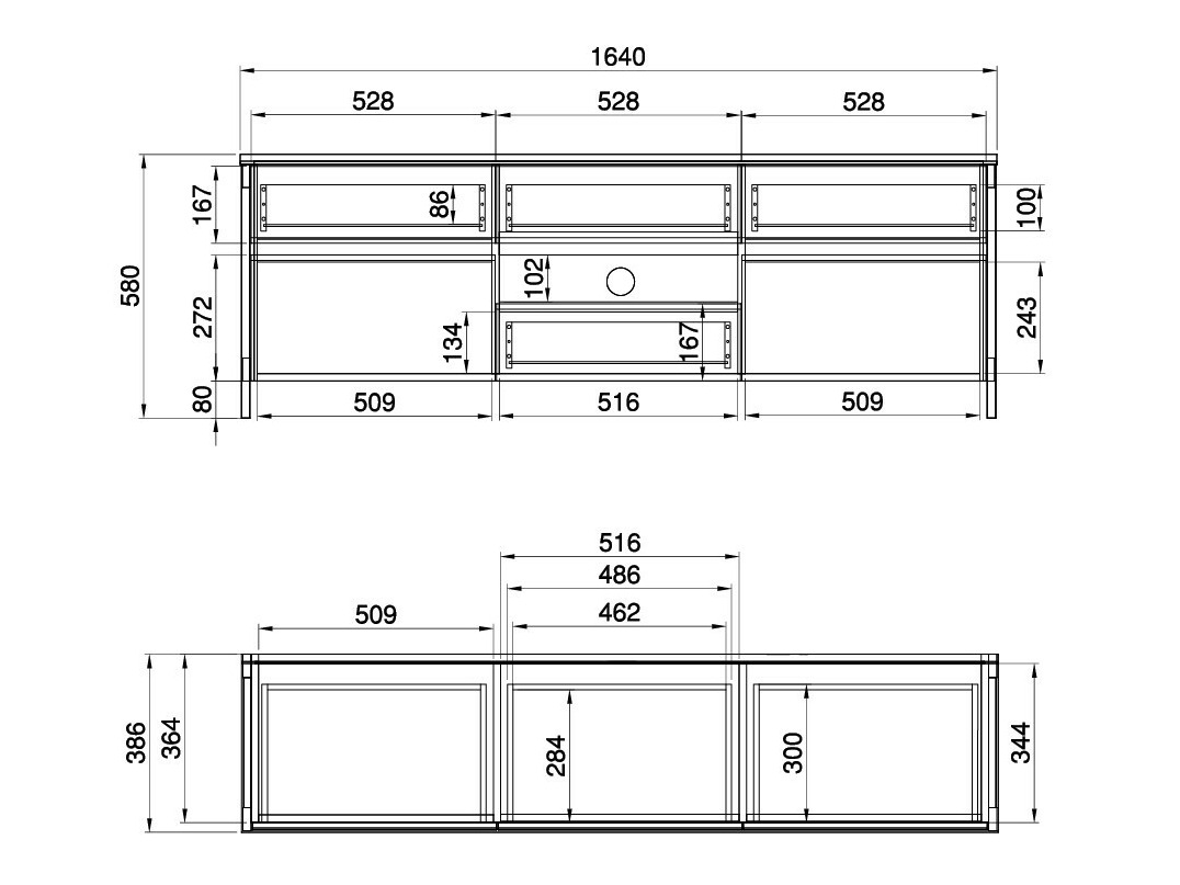 Komplet za dnevno sobo Fermaru 110 (Bela + Hrast)
