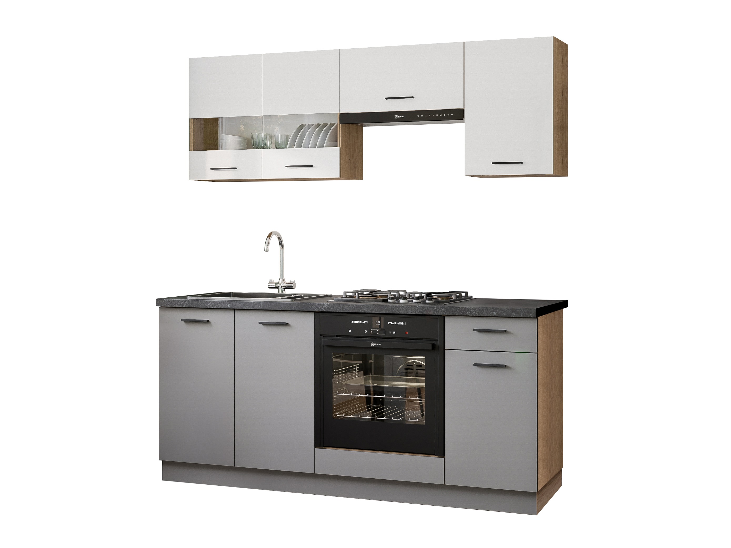 Modularni kuhinjski komplet Ati White Grey 117