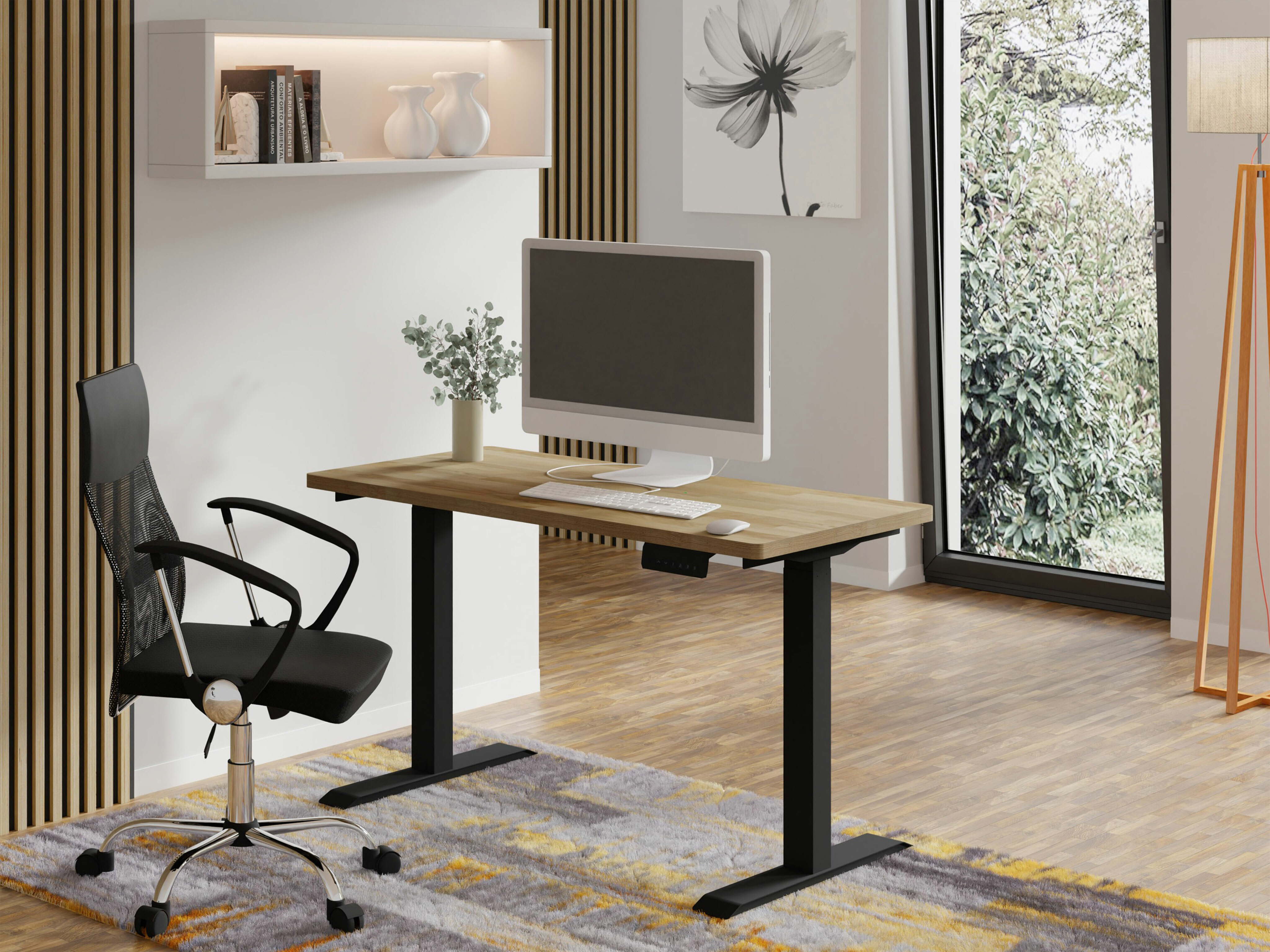 Dvižna pisalna miza Buffalo 200 (Črna)