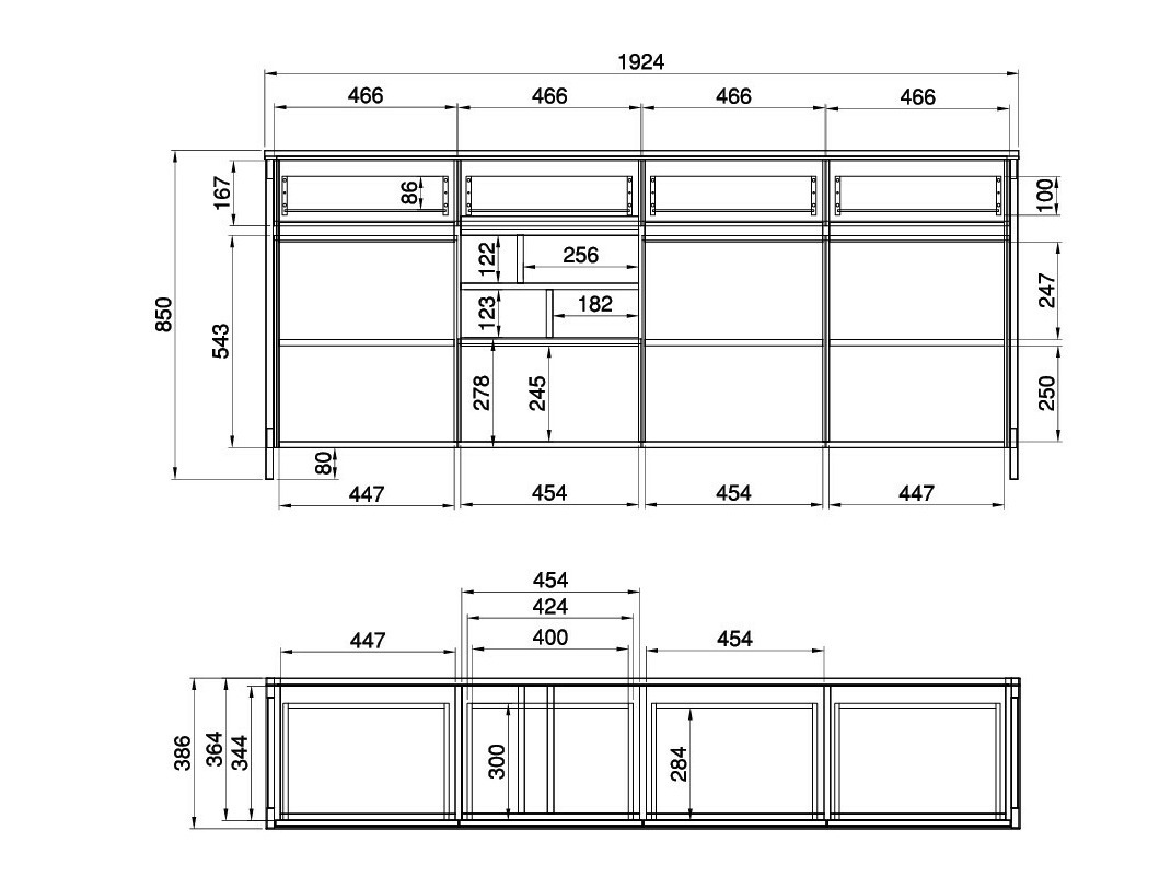 Komplet za domačo pisarno Fermaru 117 (Prašno zelena + Hrast)