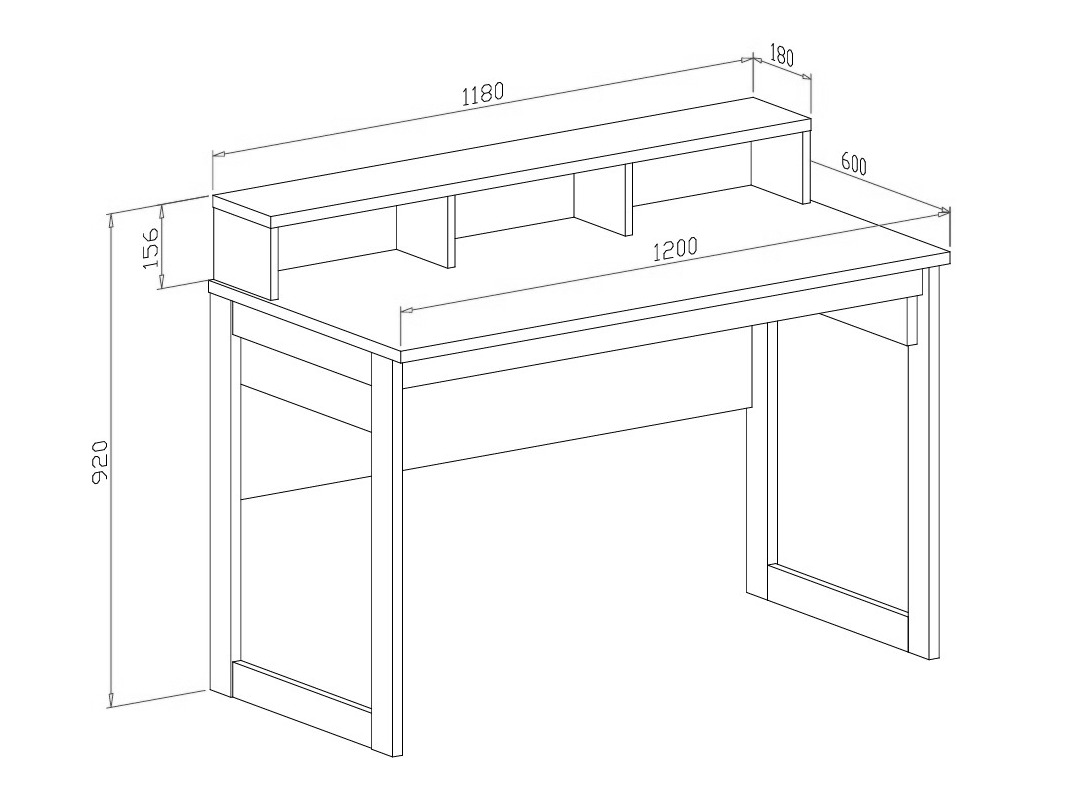Komplet za domačo pisarno Fermaru 117 (Prašno zelena + Hrast)
