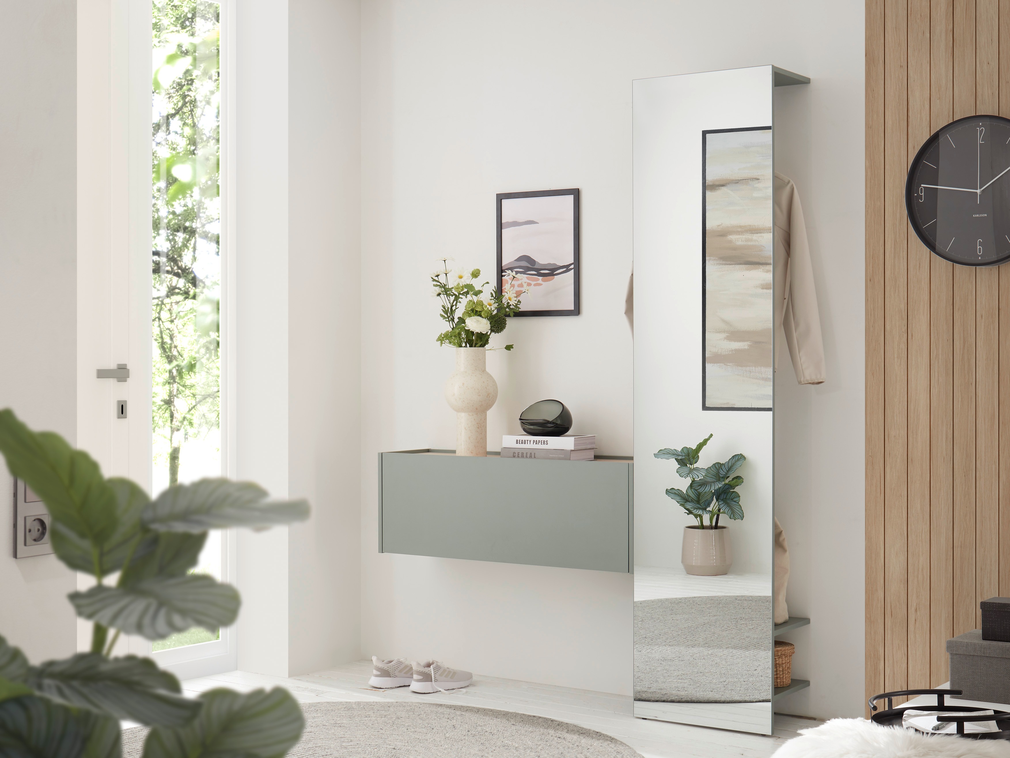 Komplet za predsobo Elbsori 166 (Zelena)