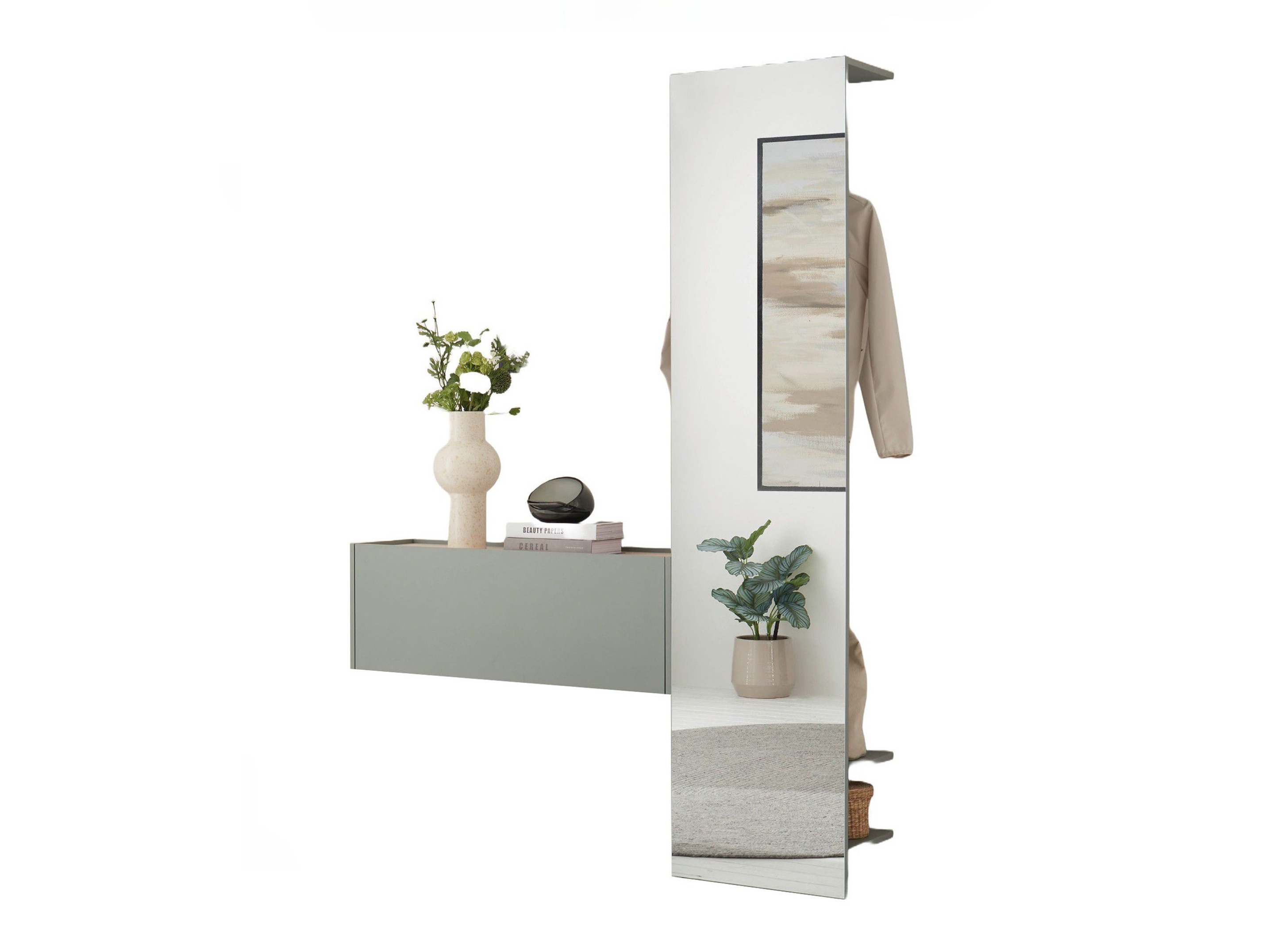 Komplet za predsobo Elbsori 166 (Zelena)