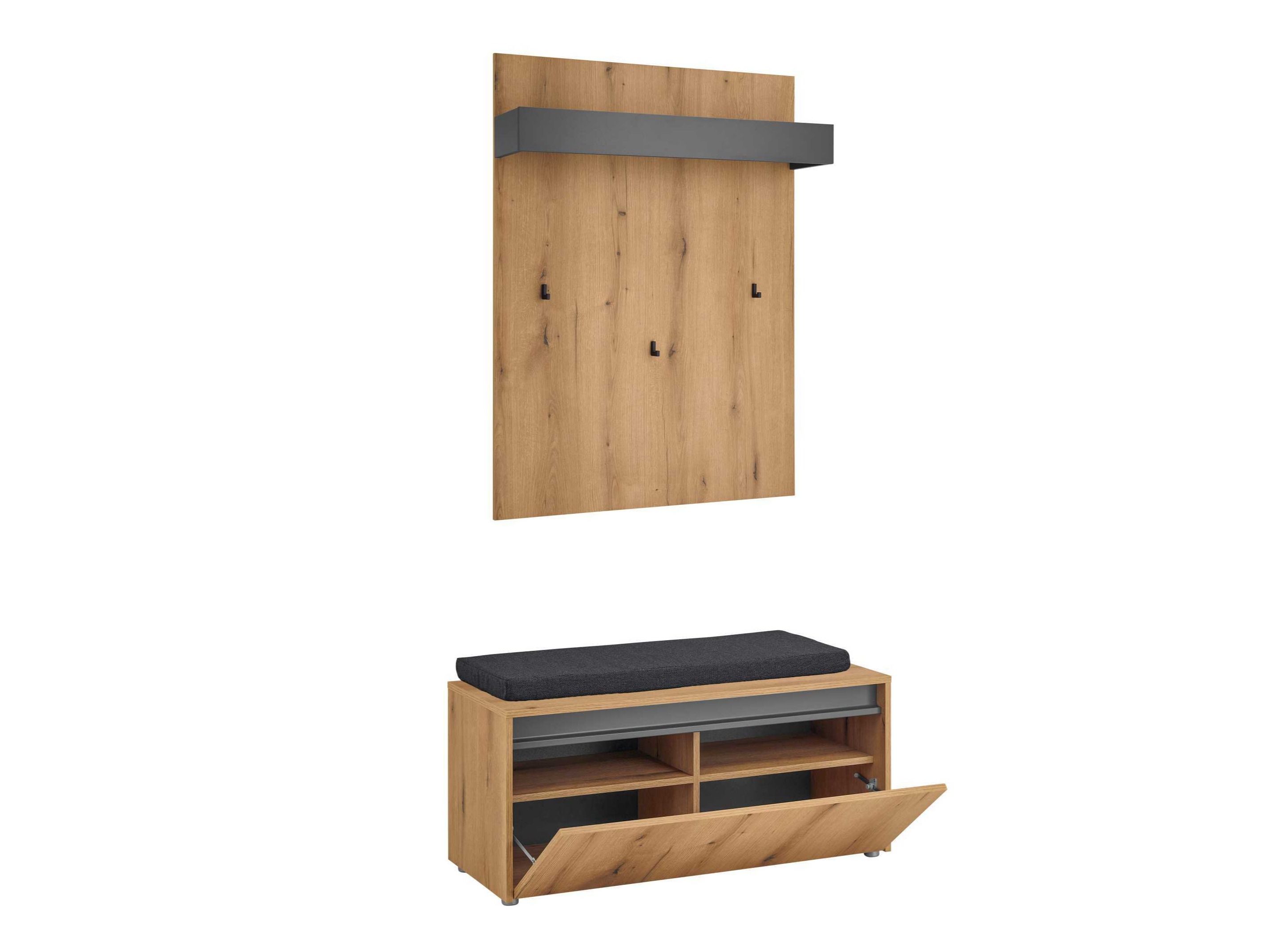 Komplet za predsobo Elbsori 167 (Hrast)