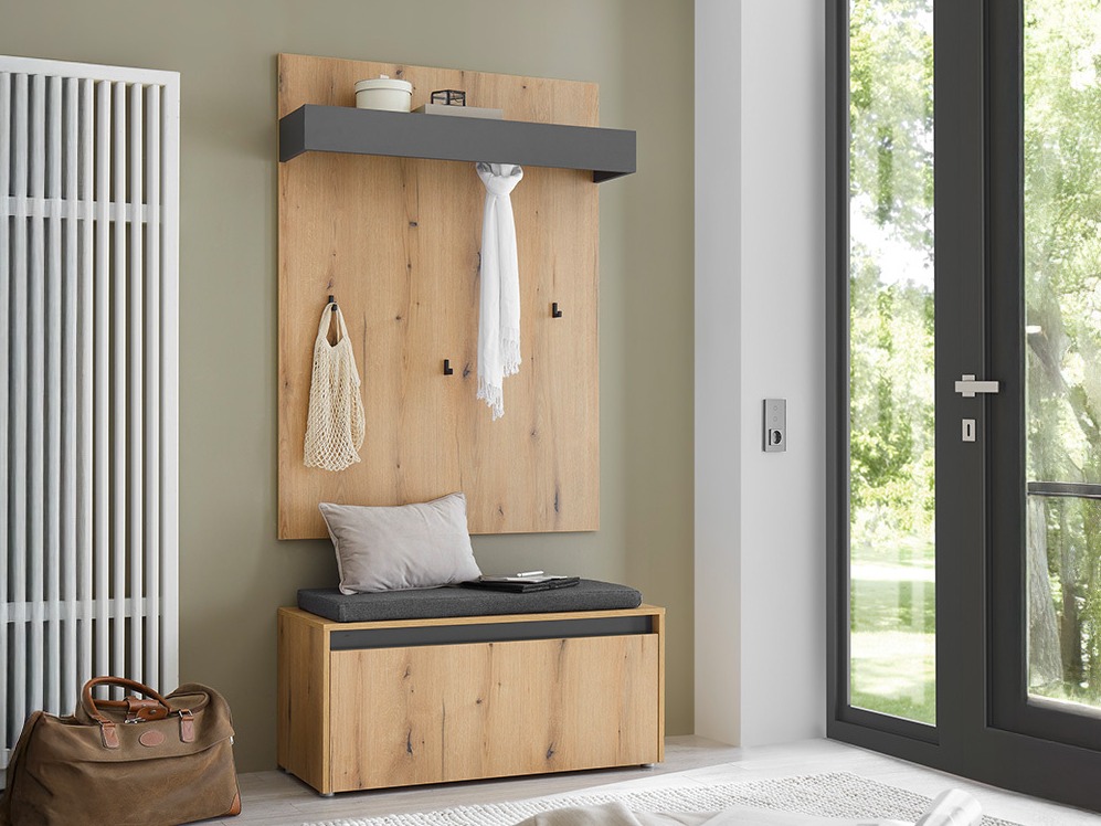 Komplet za predsobo Elbsori 167 (Hrast)