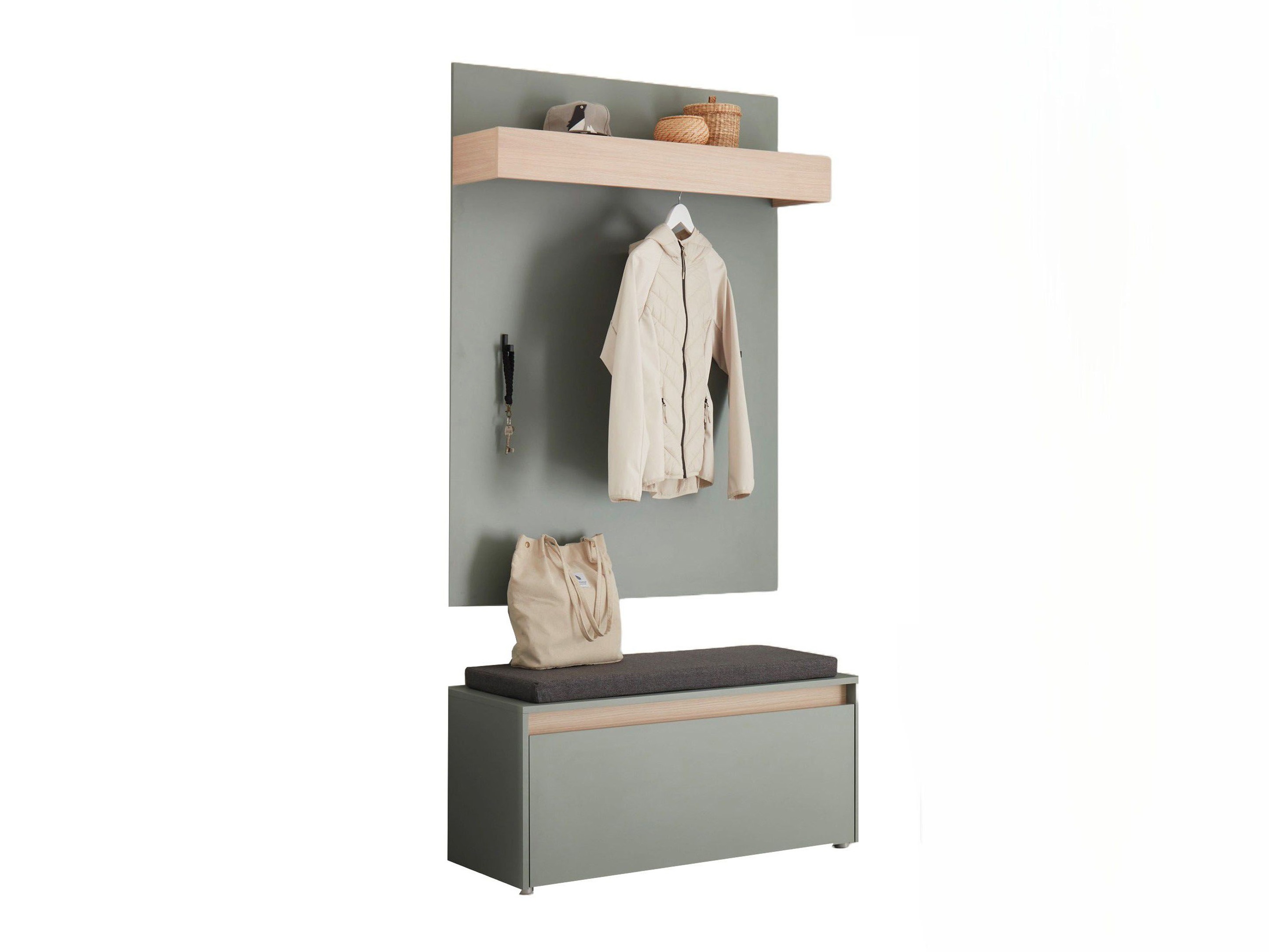 Komplet za predsobo Elbsori 167 (Zelena)