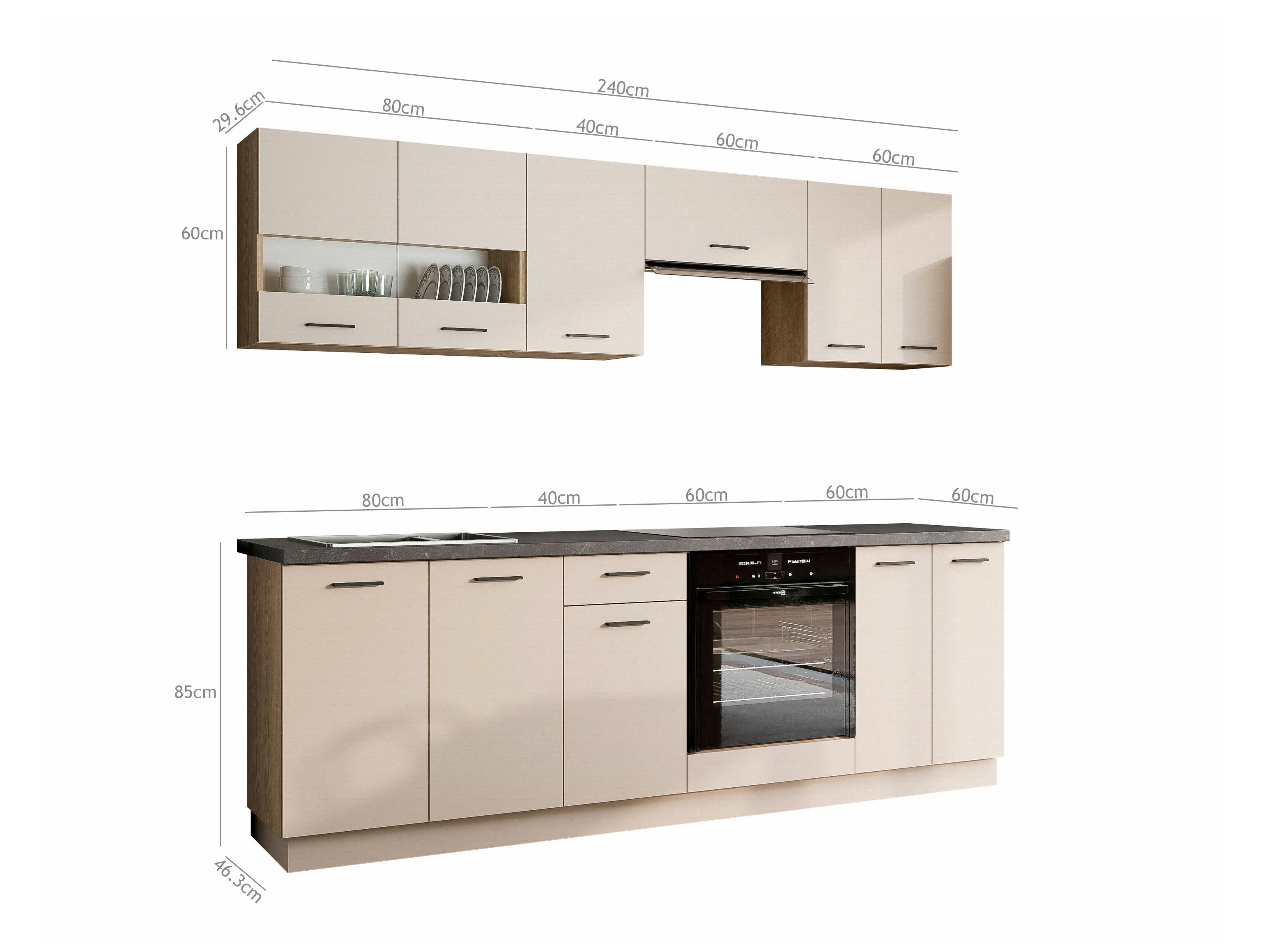 Modularni kuhinjski komplet Ati Cashmere 131