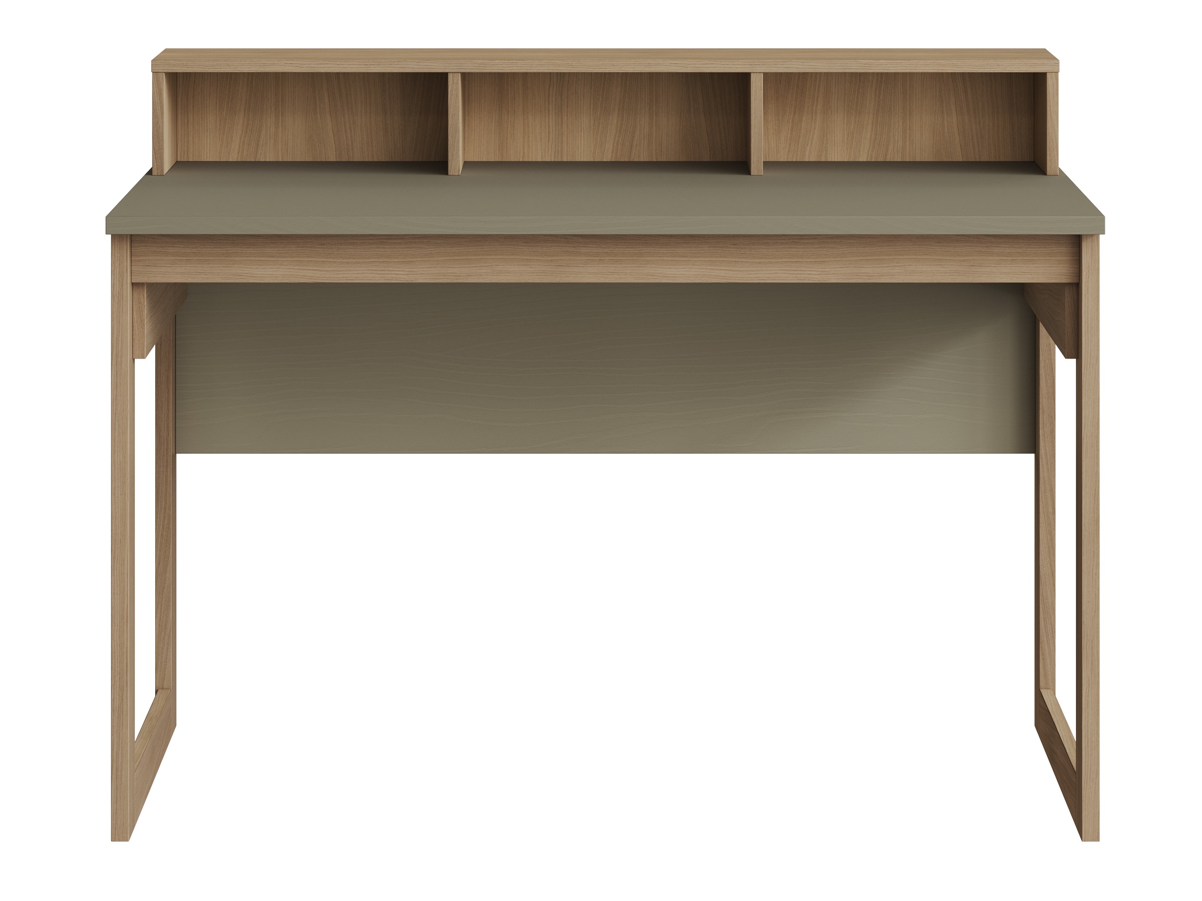 Pisalna miza Fermaru 115 (Prašno zelena + Hrast)