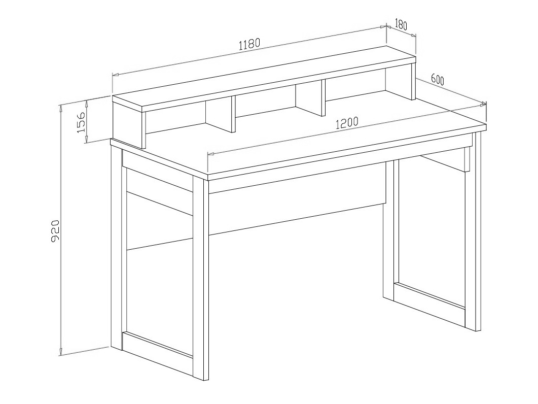Pisalna miza Fermaru 115 (Prašno zelena + Hrast)