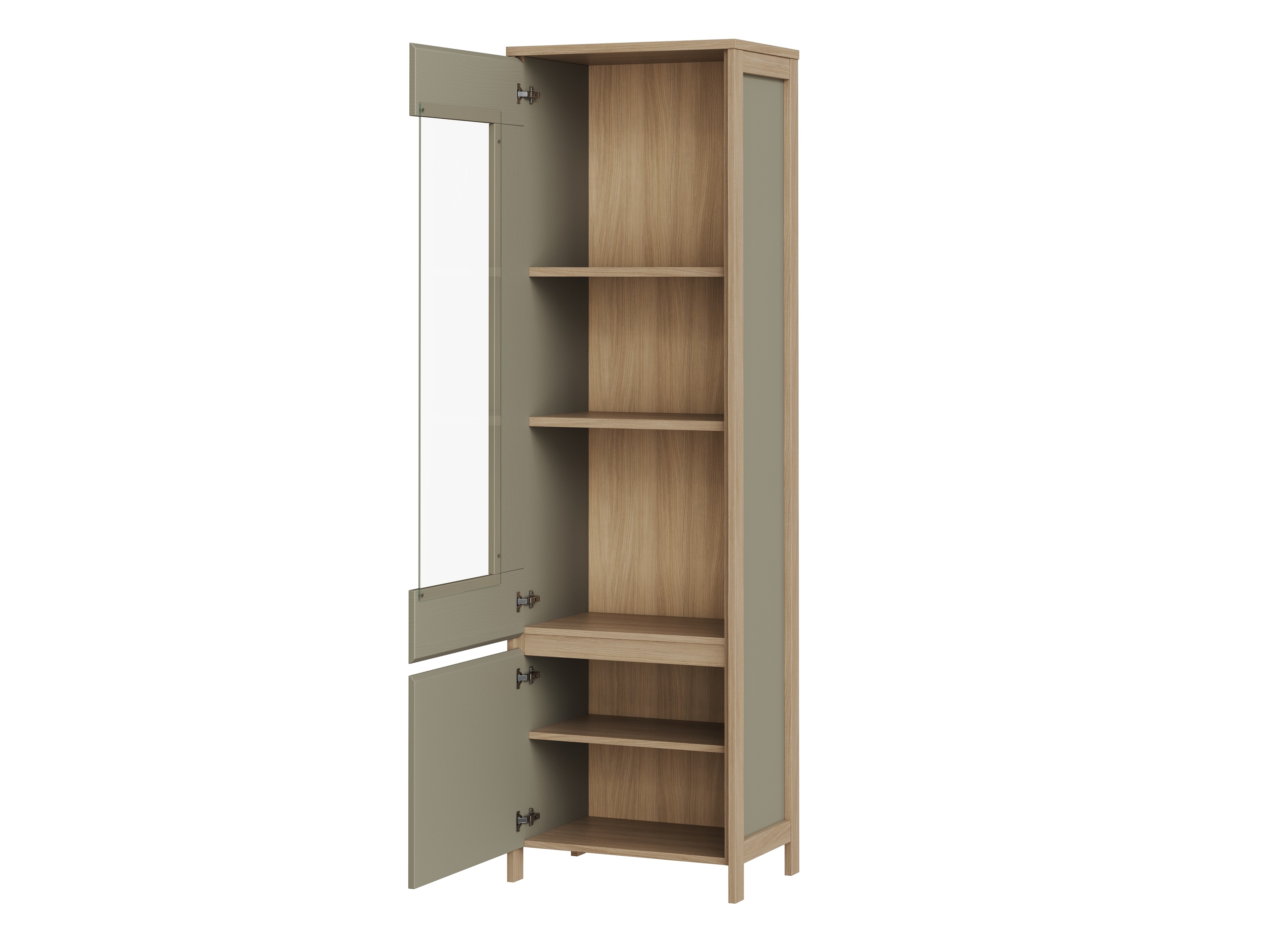 Komplet za dnevno sobo Fermaru 110 (Prašno zelena + Hrast)