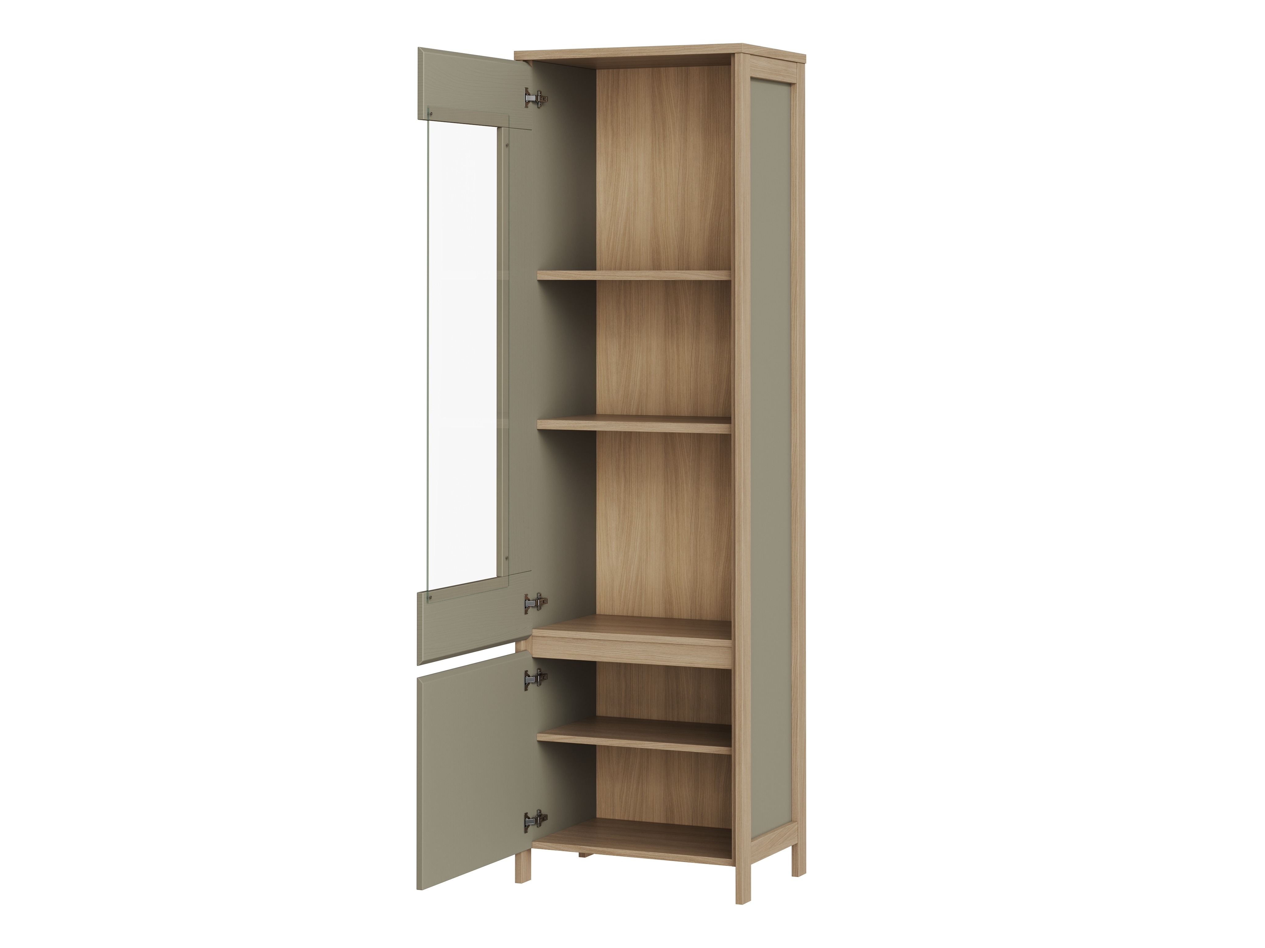 Komplet za dnevno sobo Fermaru 111 (Prašno zelena + Hrast)