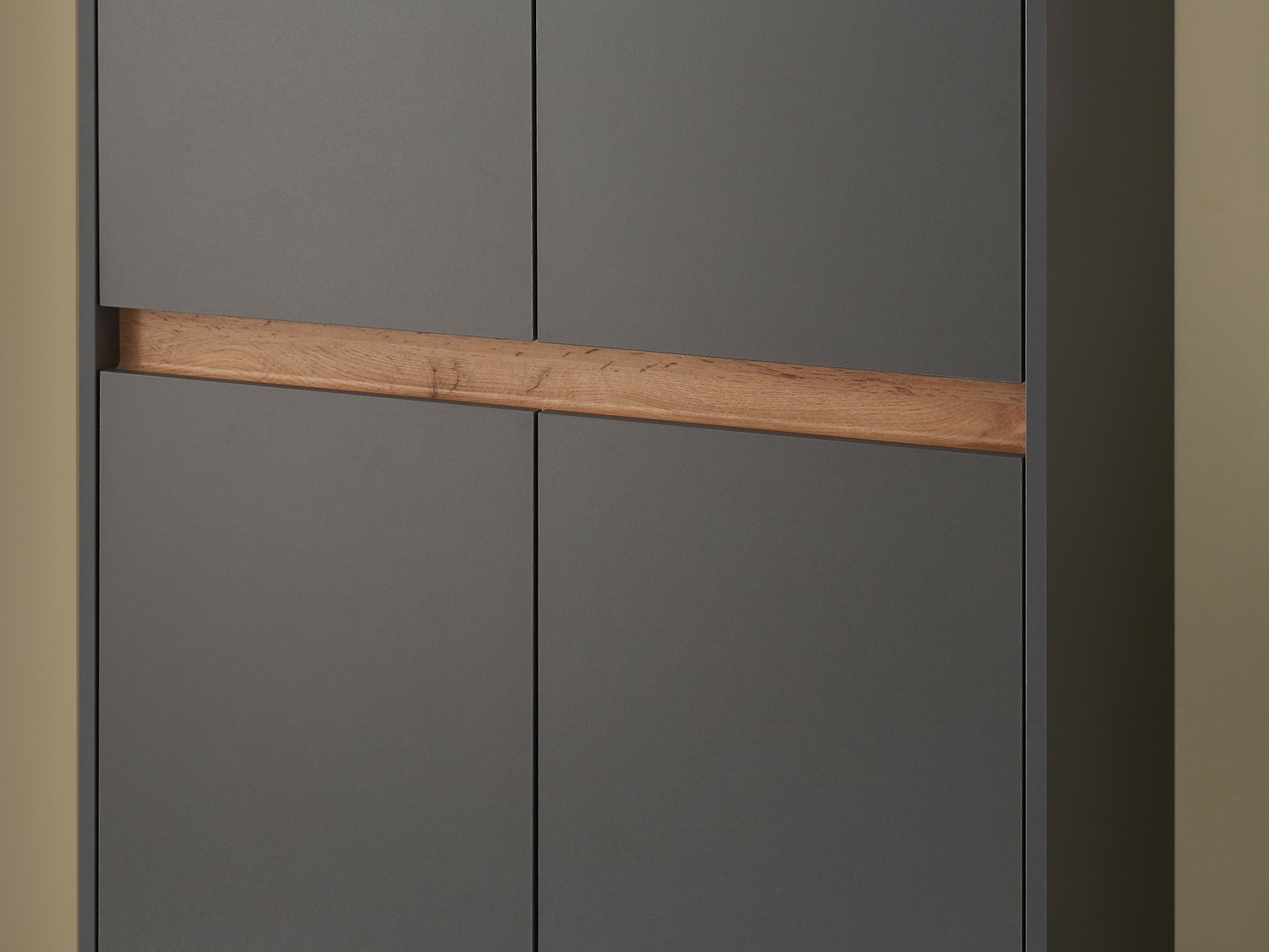 Komplet za predsobo Elbsori 175 (Antracit + Wotan hrast)