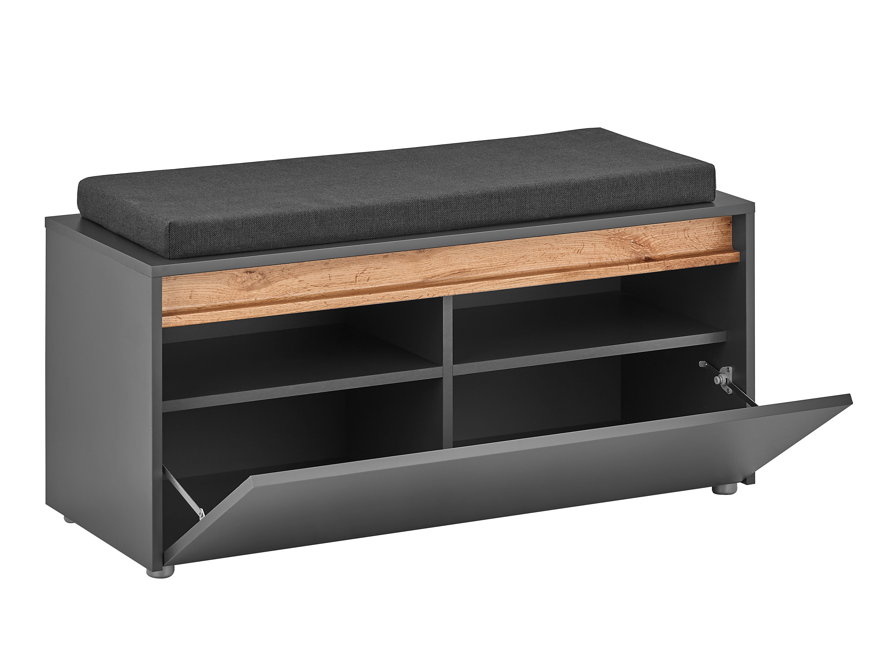 Komplet za predsobo Elbsori 176 (Antracit + Wotan hrast)