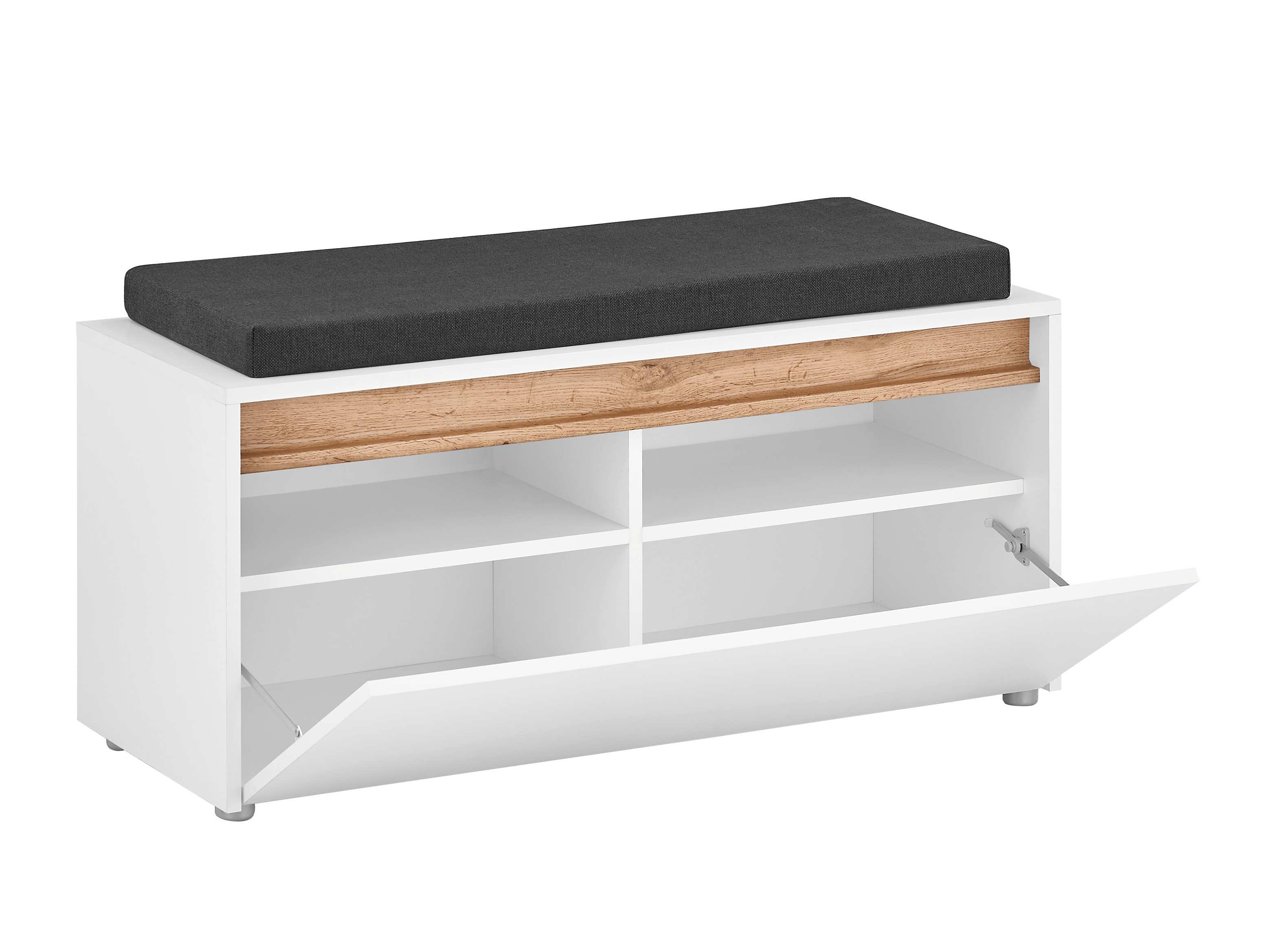 Komplet za predsobo Elbsori 177 (Bela + Wotan hrast)