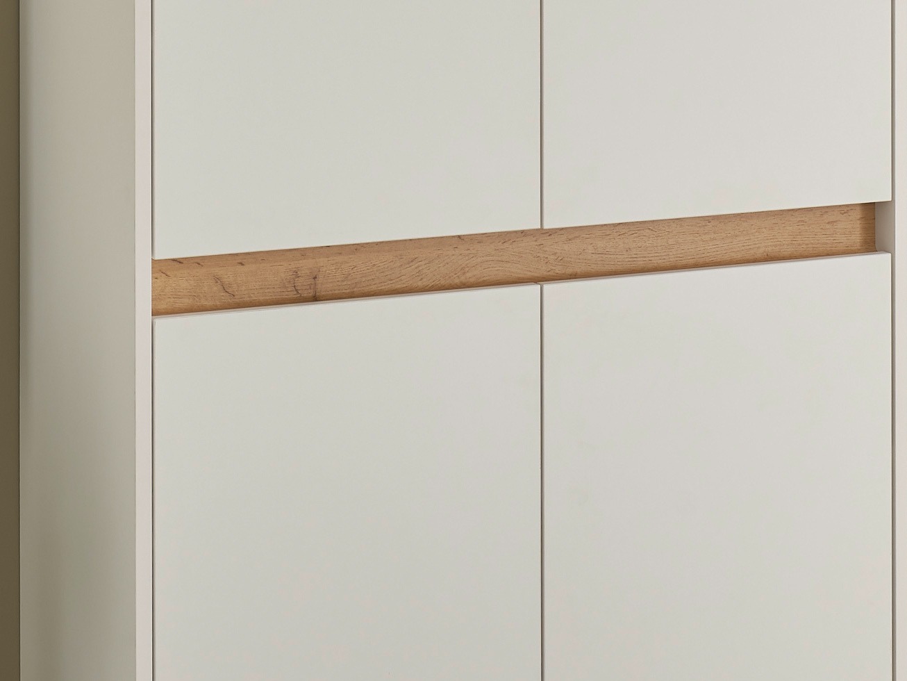 Komplet za predsobo Elbsori 177 (Bela + Wotan hrast)