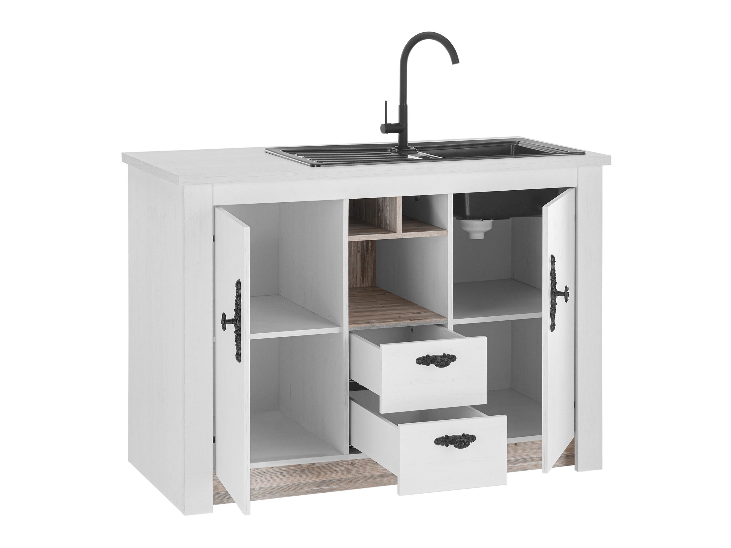 Modularna omarica s predalom in vrati Flora 100