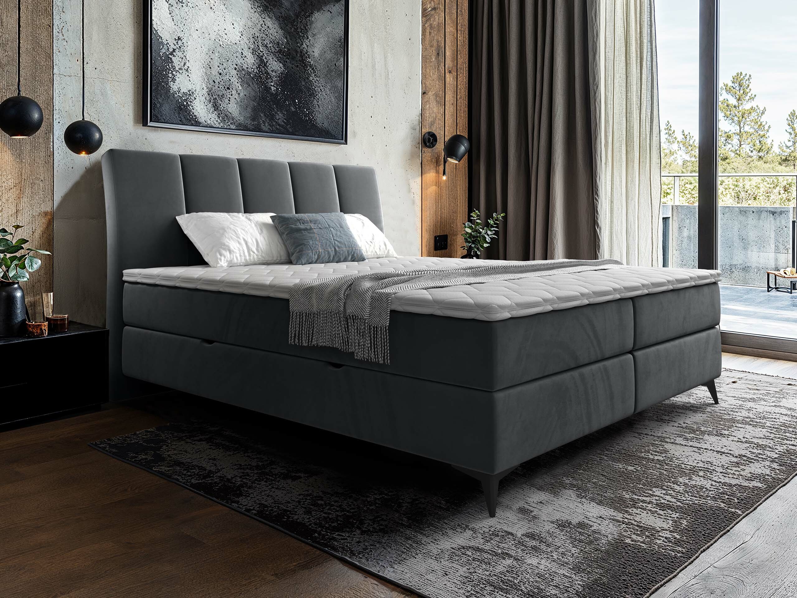 Boxspring postelja ComfiDream Onauna (Fresh 32)