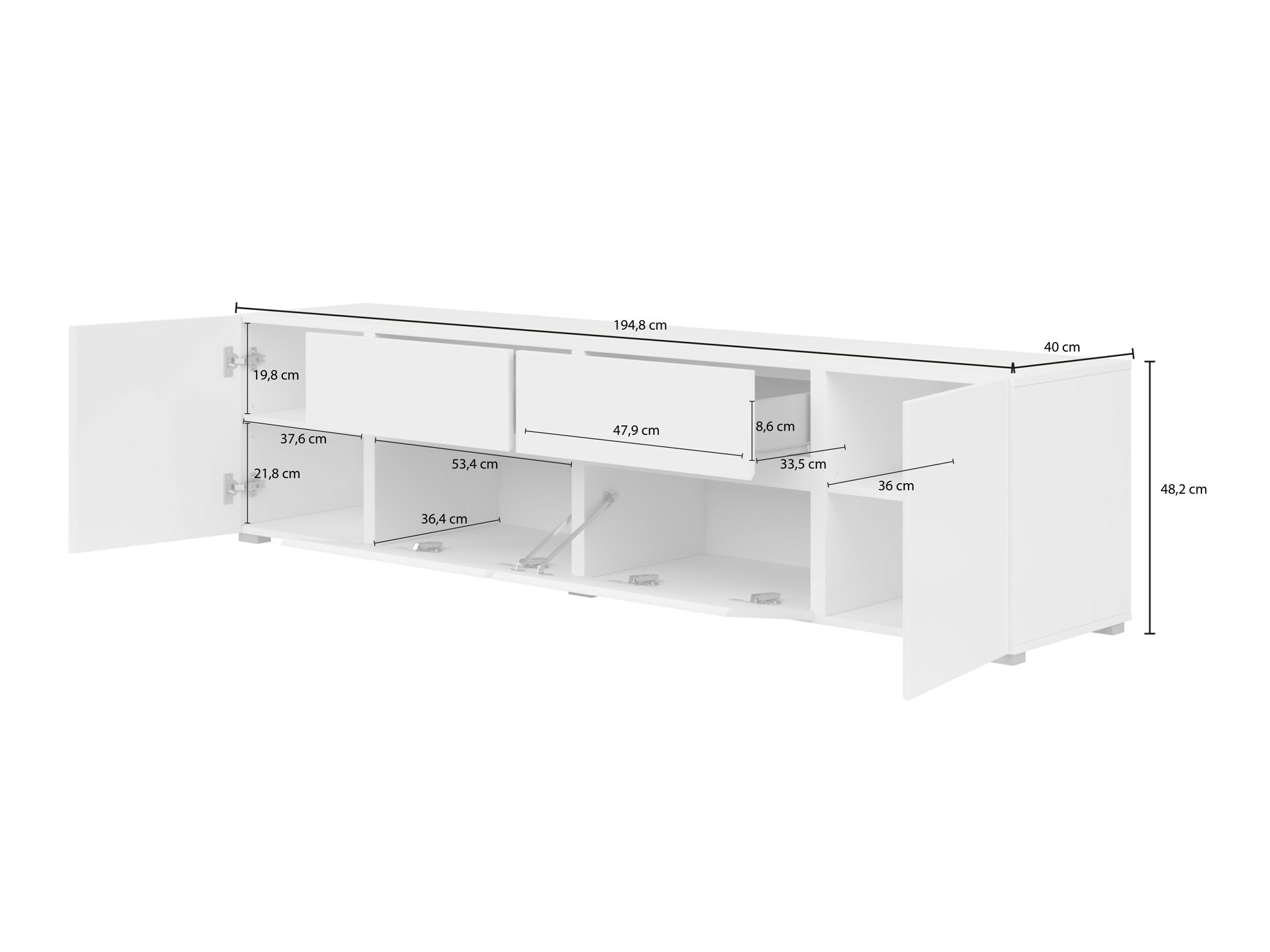 TV-omarica Elbleve 100 (Wotan hrast)