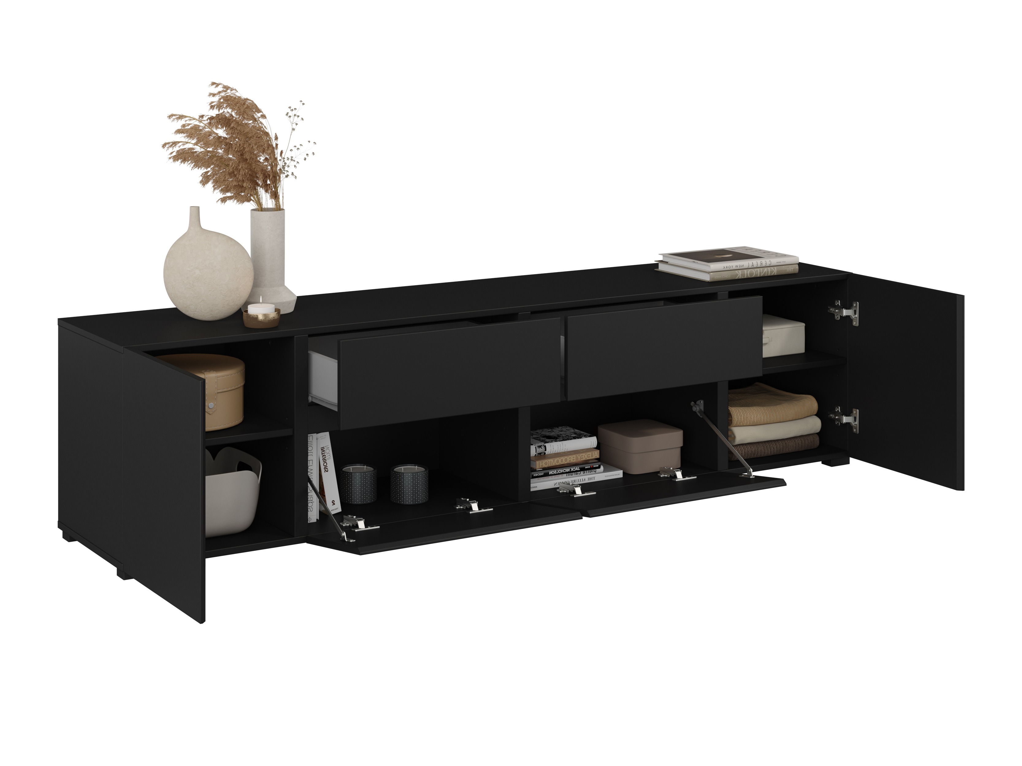 Komplet za dnevno sobo Elbleve 104 (Črna)