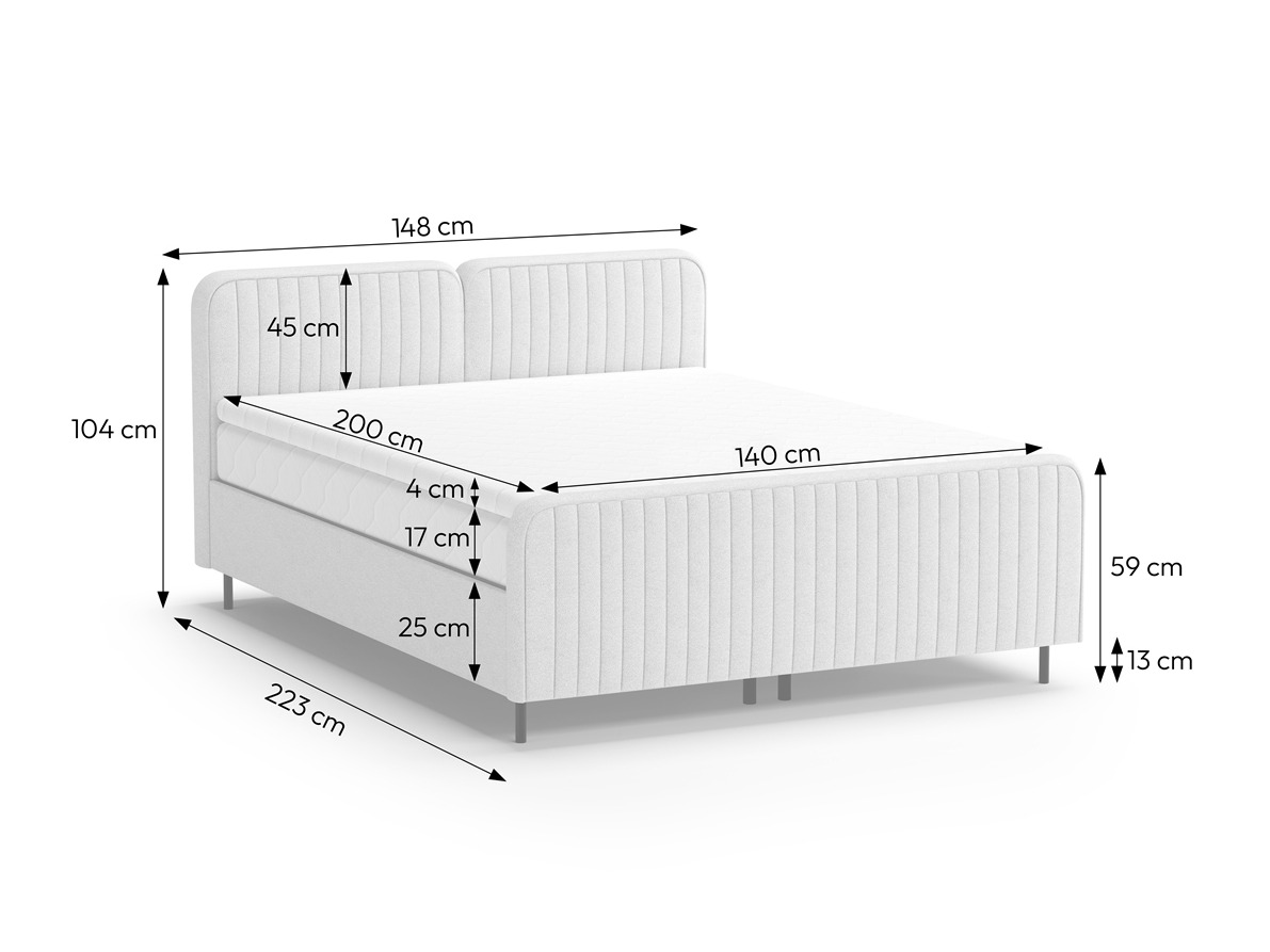 Boxspring postelja Margate 127 (Casa 02)