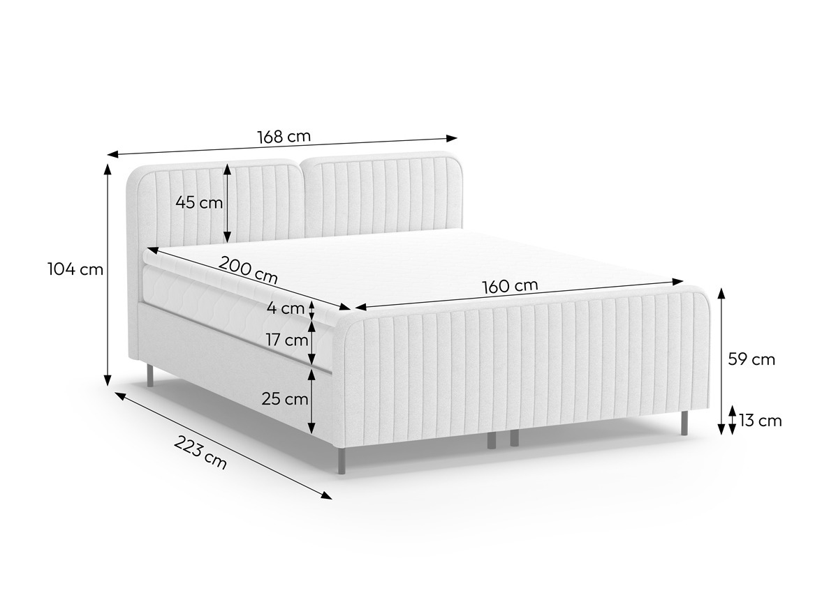 Boxspring postelja Margate 127 (Casa 05)