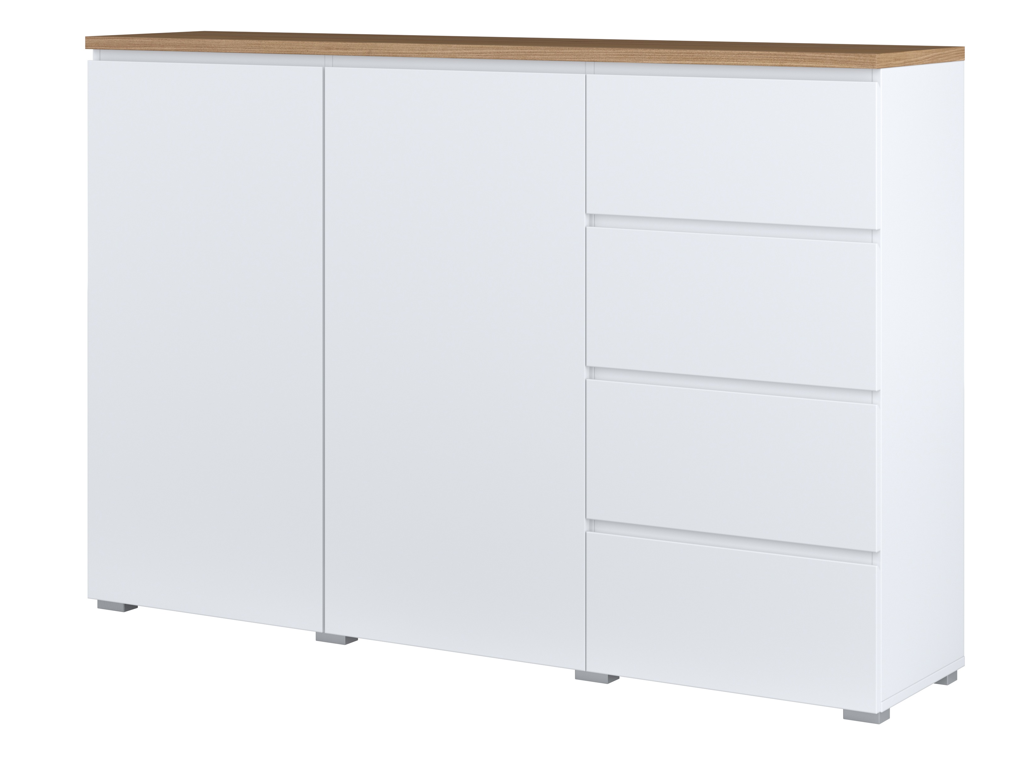 Komoda Baletu 109 (Bela + Hrast)