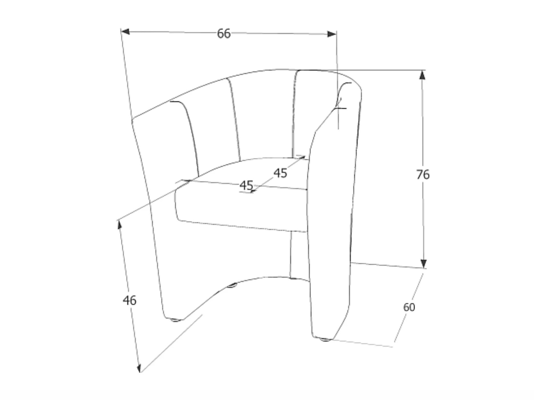 Fotelj Detroit 924 (Siva)